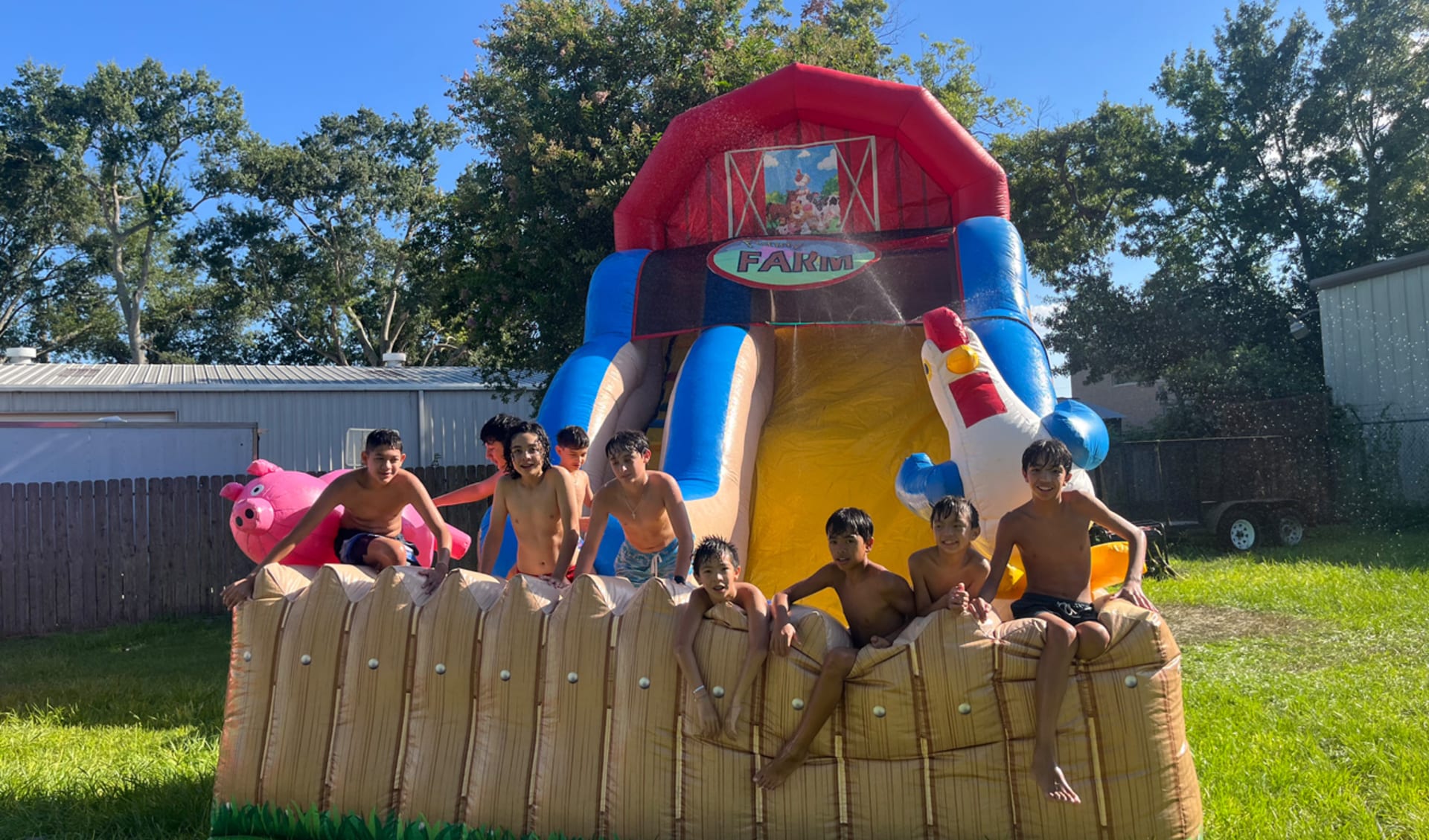 Barnyard Farm Water Slide Rentals Texas