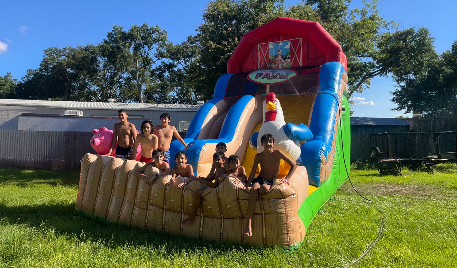Barnyard Farm Water Slide Rentals Texas