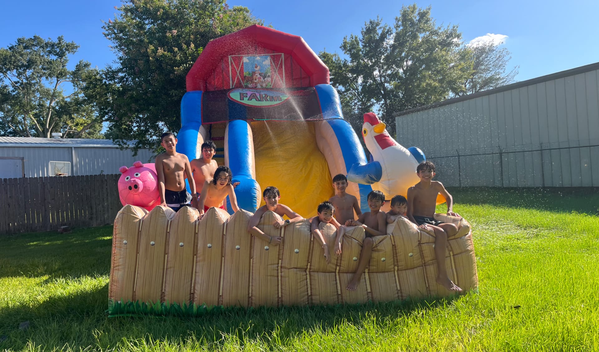 Crazy Farm Water Slide Rentals