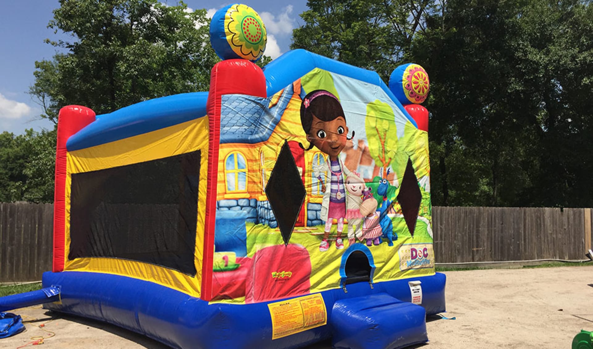 Doc Mcstuffins Moonwalks for rent