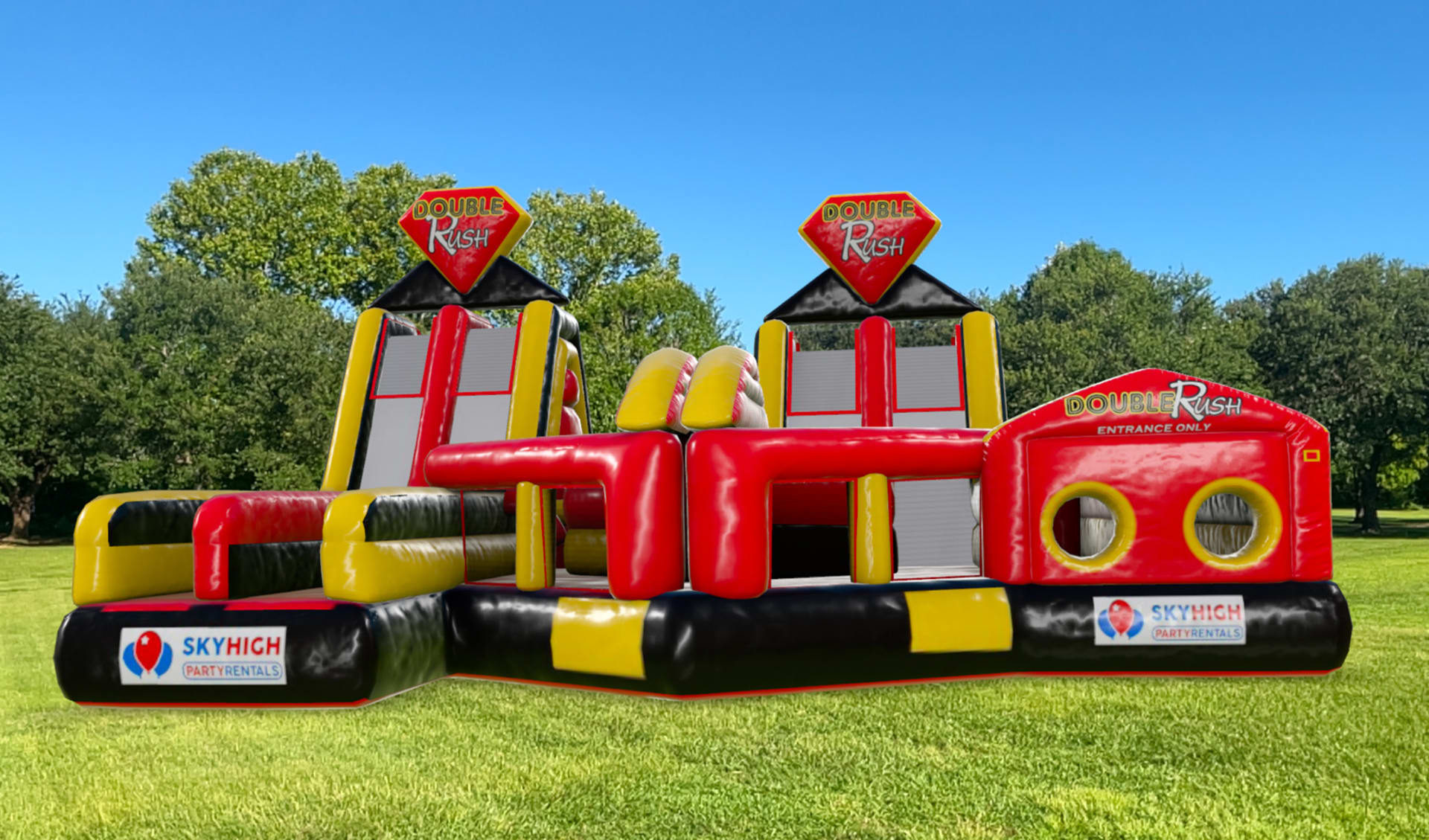 Double Rush Obstacle Rental Houston, TX | Sky High Party Rentals