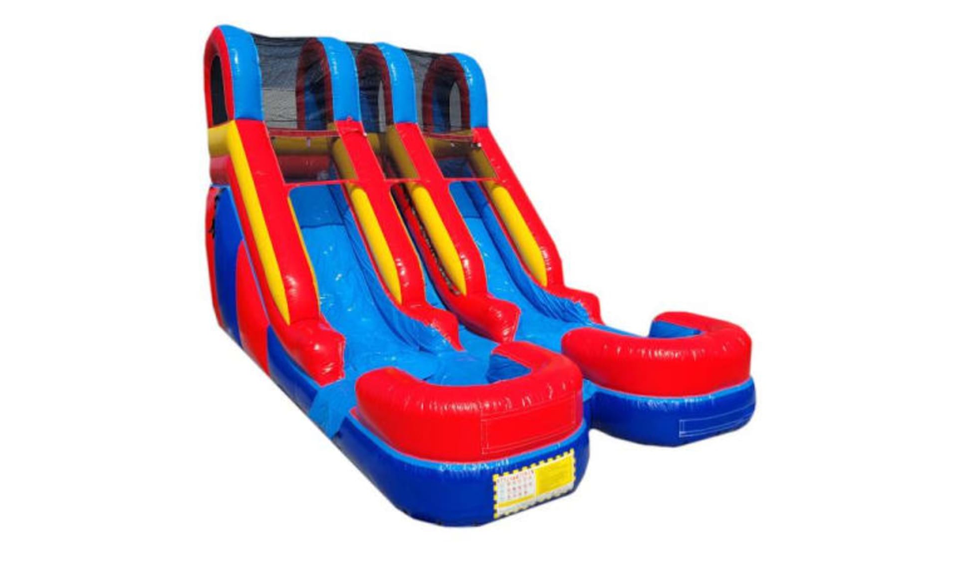 15ft Double Lane Wet Dry Slide Rental