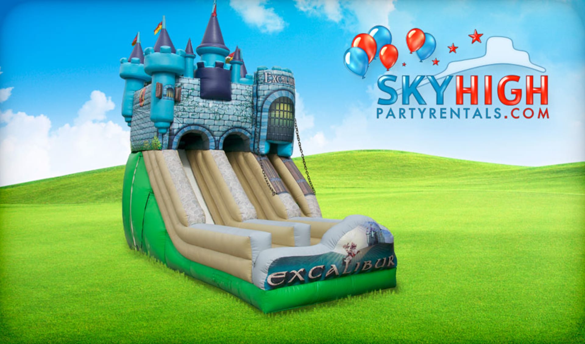 Halloween Bounce House Slides