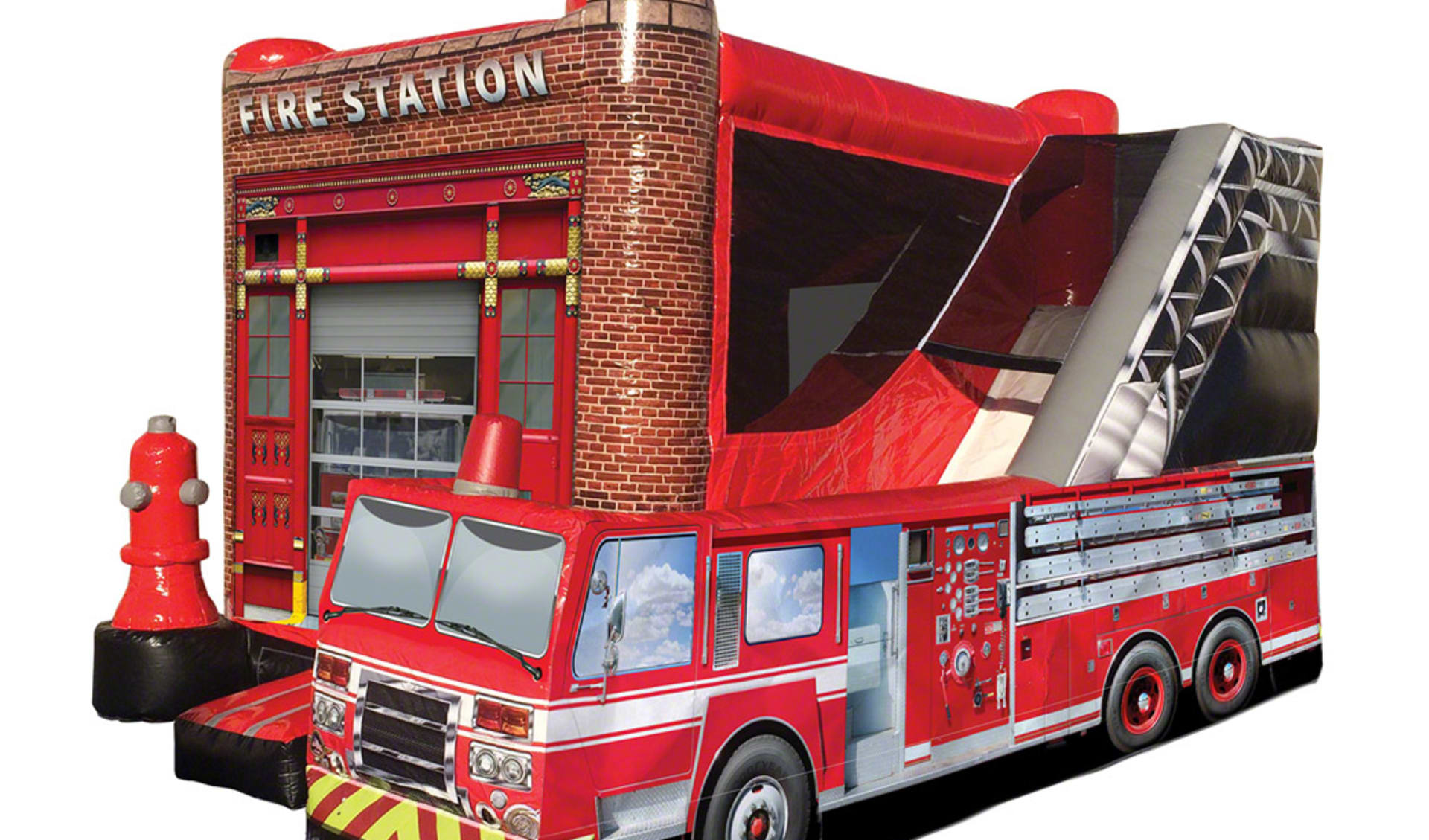 Fire Station Bounce House Combo