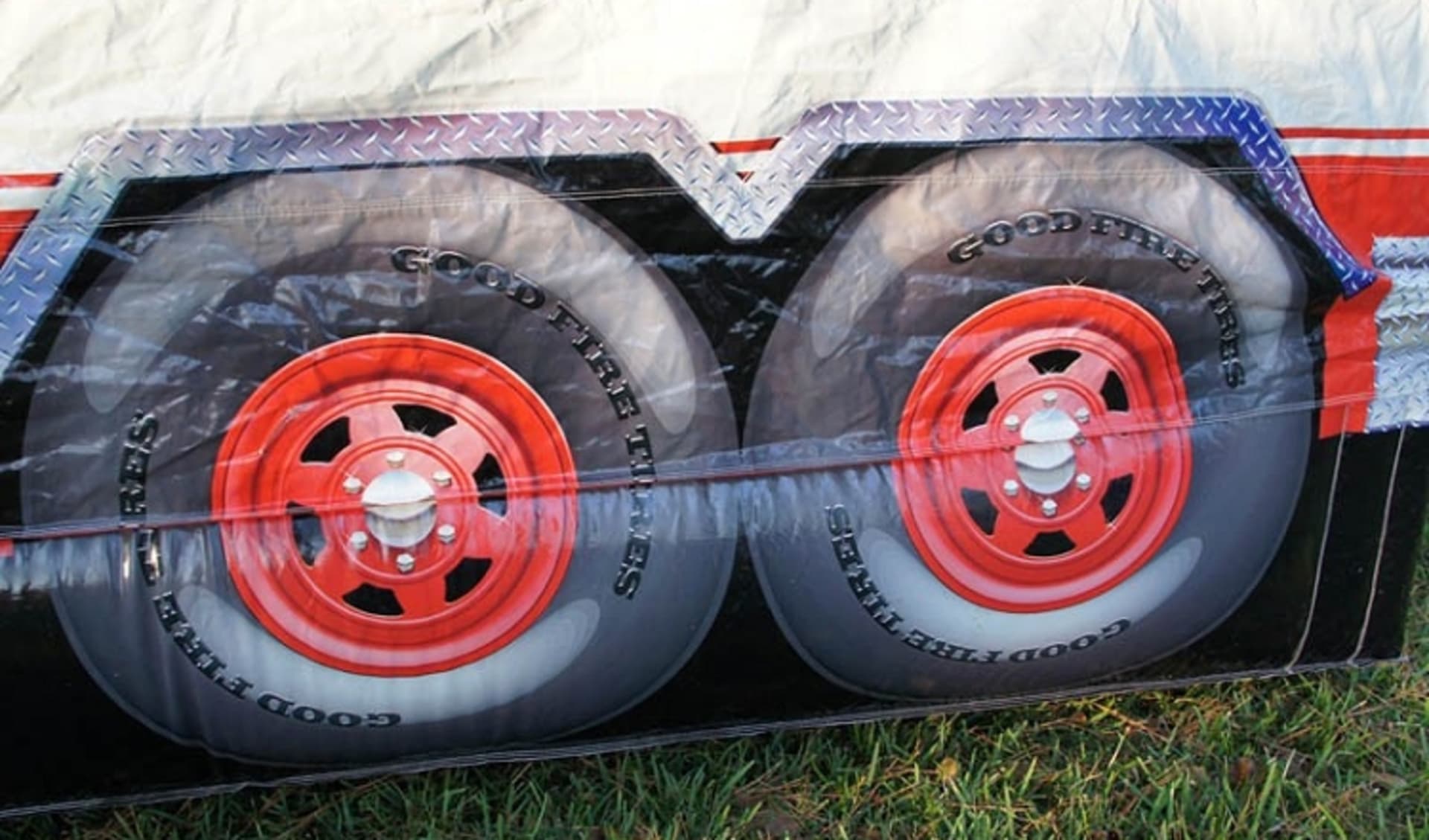 Houston Firetruck Inflatable Moonwalk