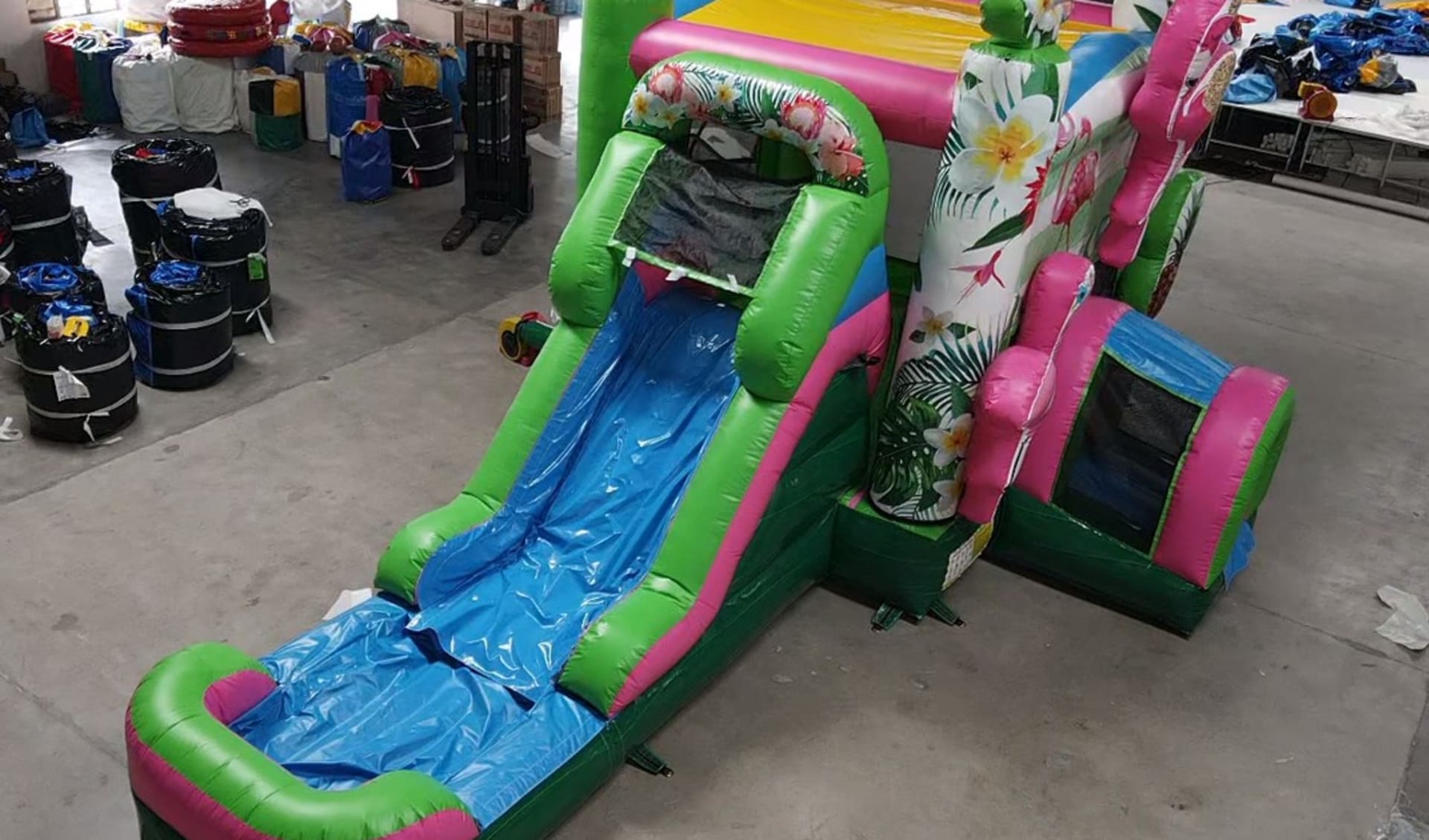 Kids Flamingo Bounce House Parties