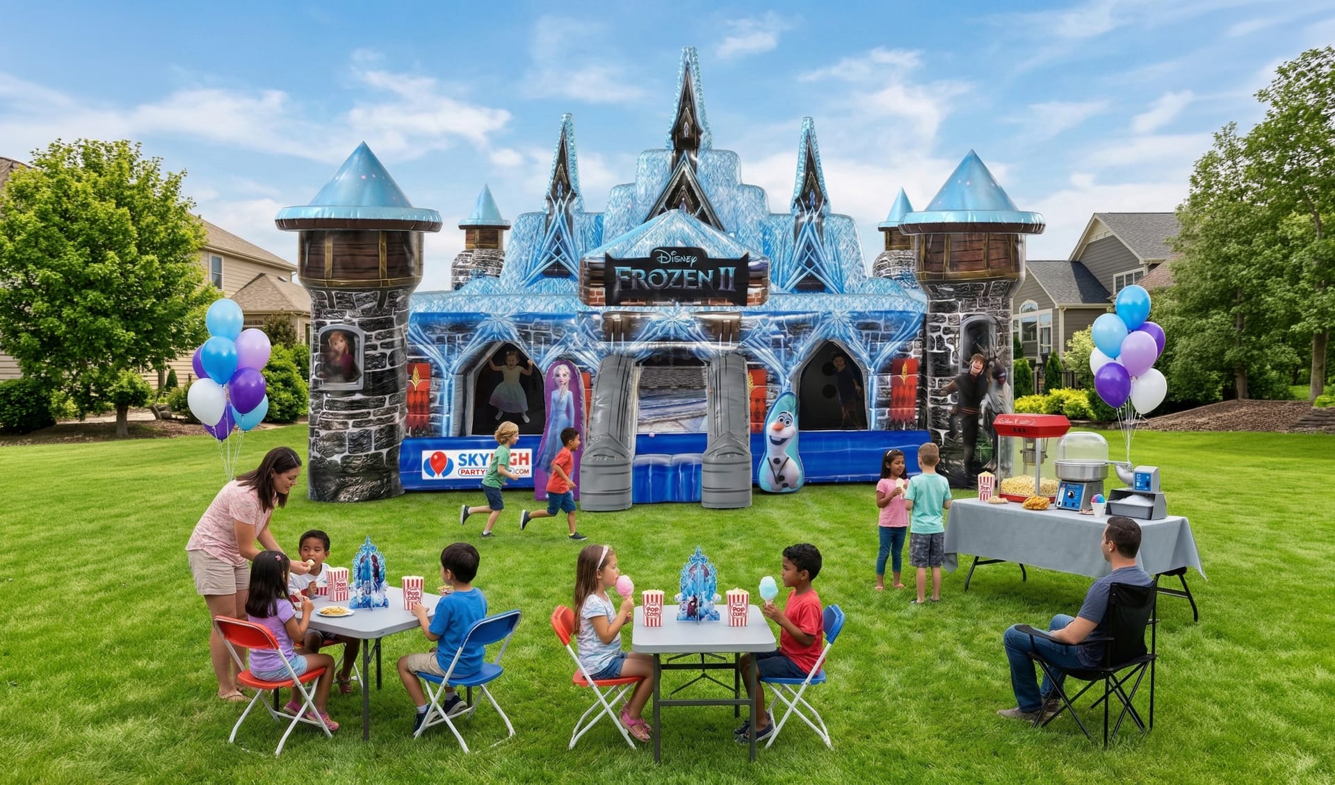 Frozen 2 Toddler Bounce House Soft Play Rentals now delivering to Houston, Austin, San Antonio and across the USA.