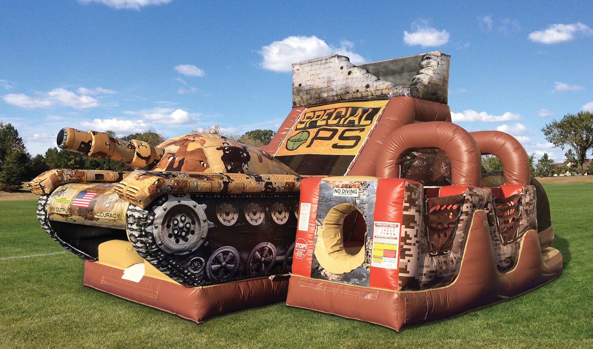 Giant Adult Special Ops Tank Inflatable Obstacle Course