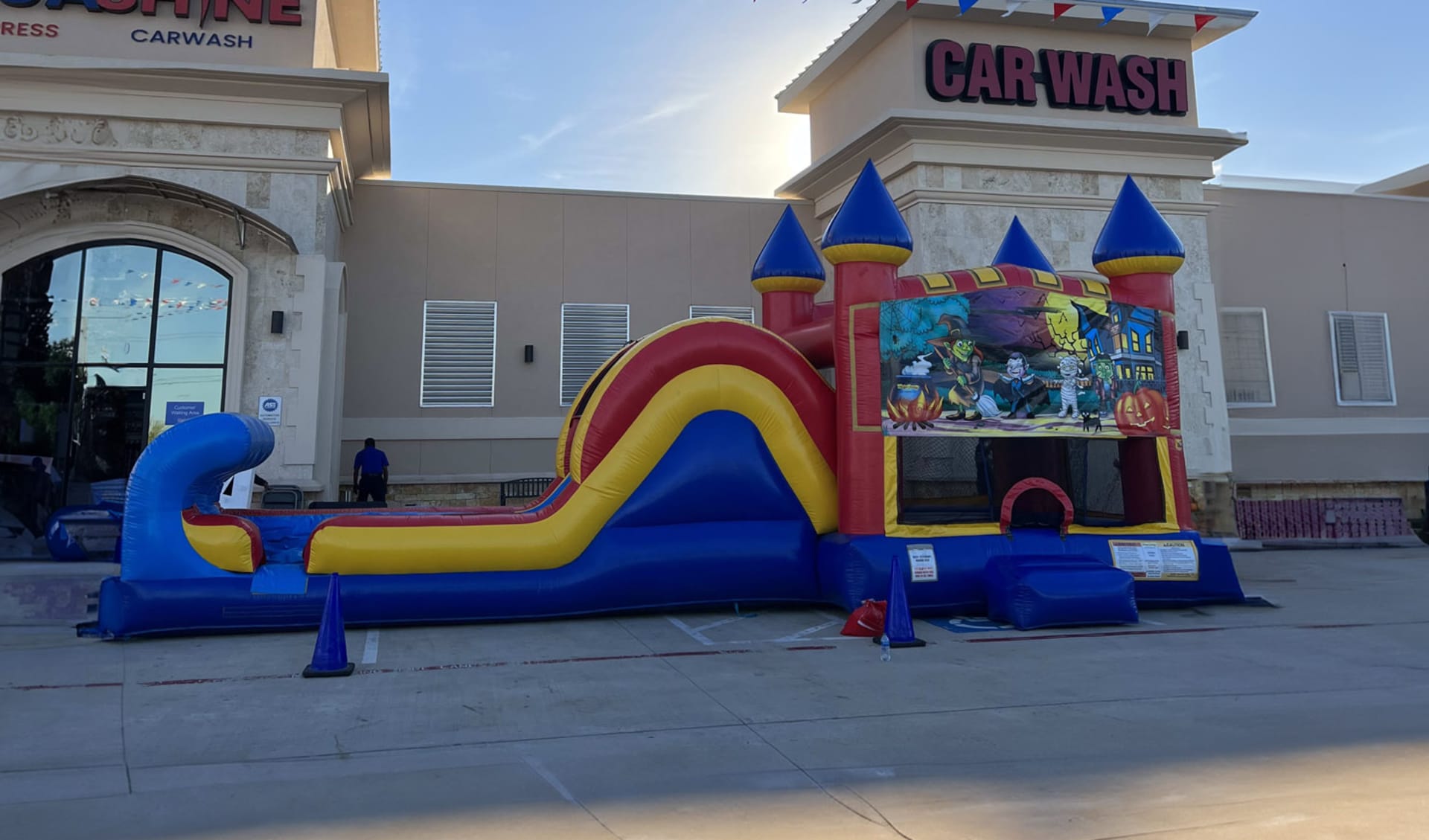 Halloween Jump Climb and Slide Bounce House