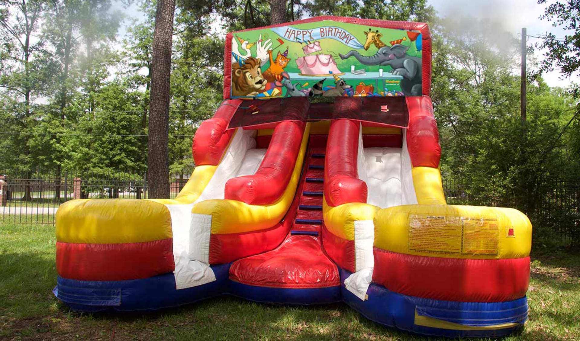 Animal Themed Birthday Water Slide
