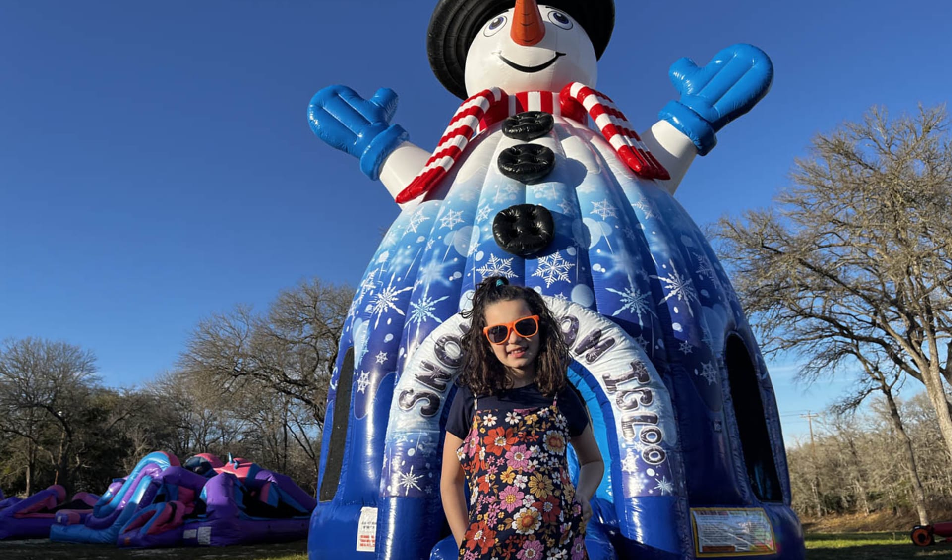 Texas Snowman Bounce House Rental