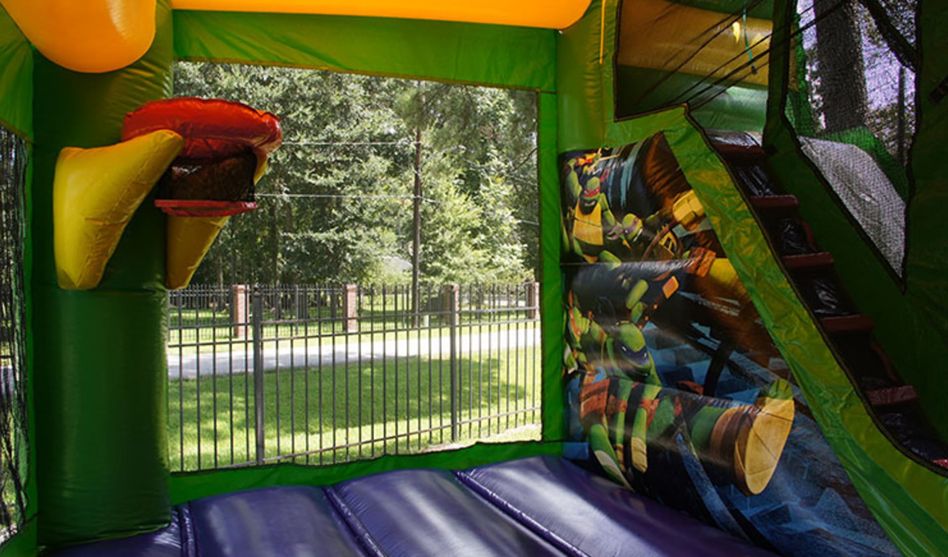 Inside the Ninja Turtles Inflatable