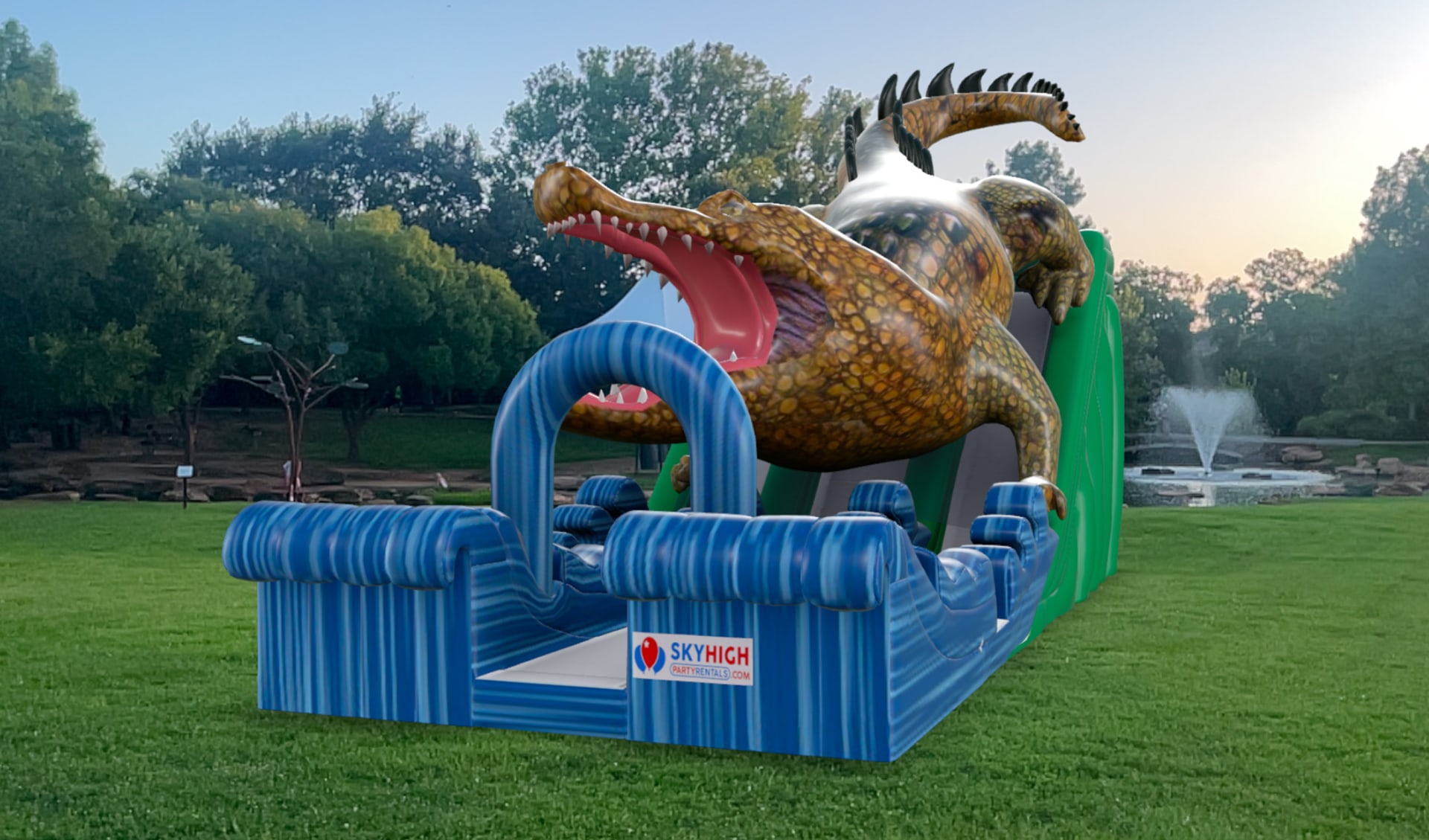Alligator Bounce House Water Slide Rental