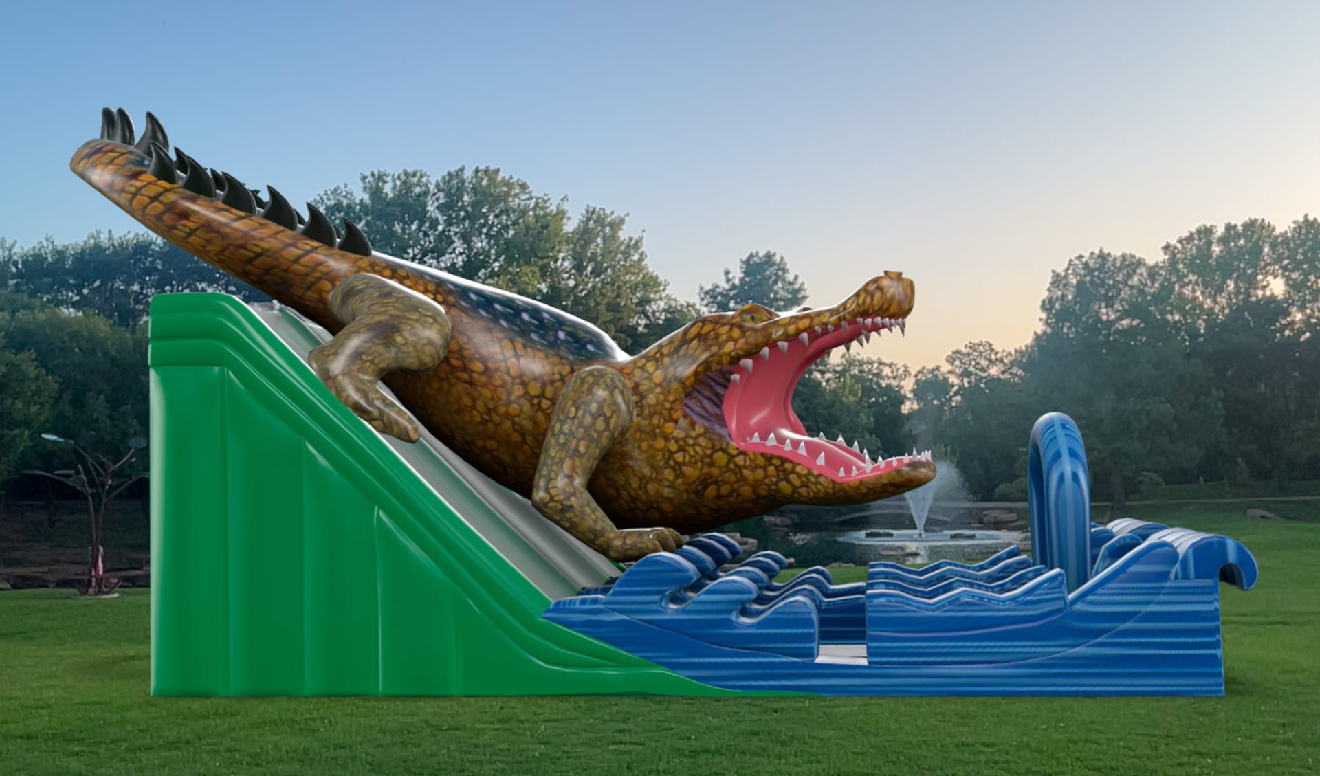 Alligator Bounce House Water Slide Rental