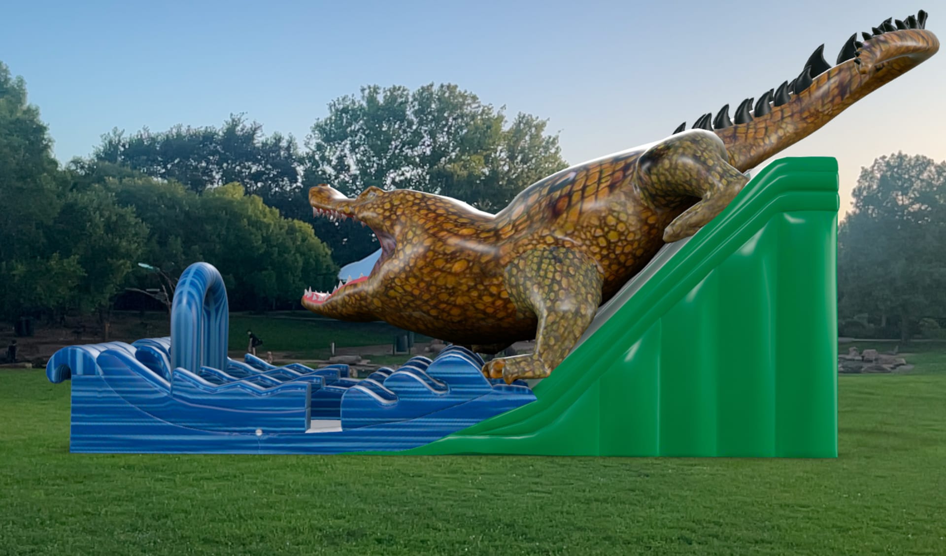 Alligator Bounce House Water Slide Rental