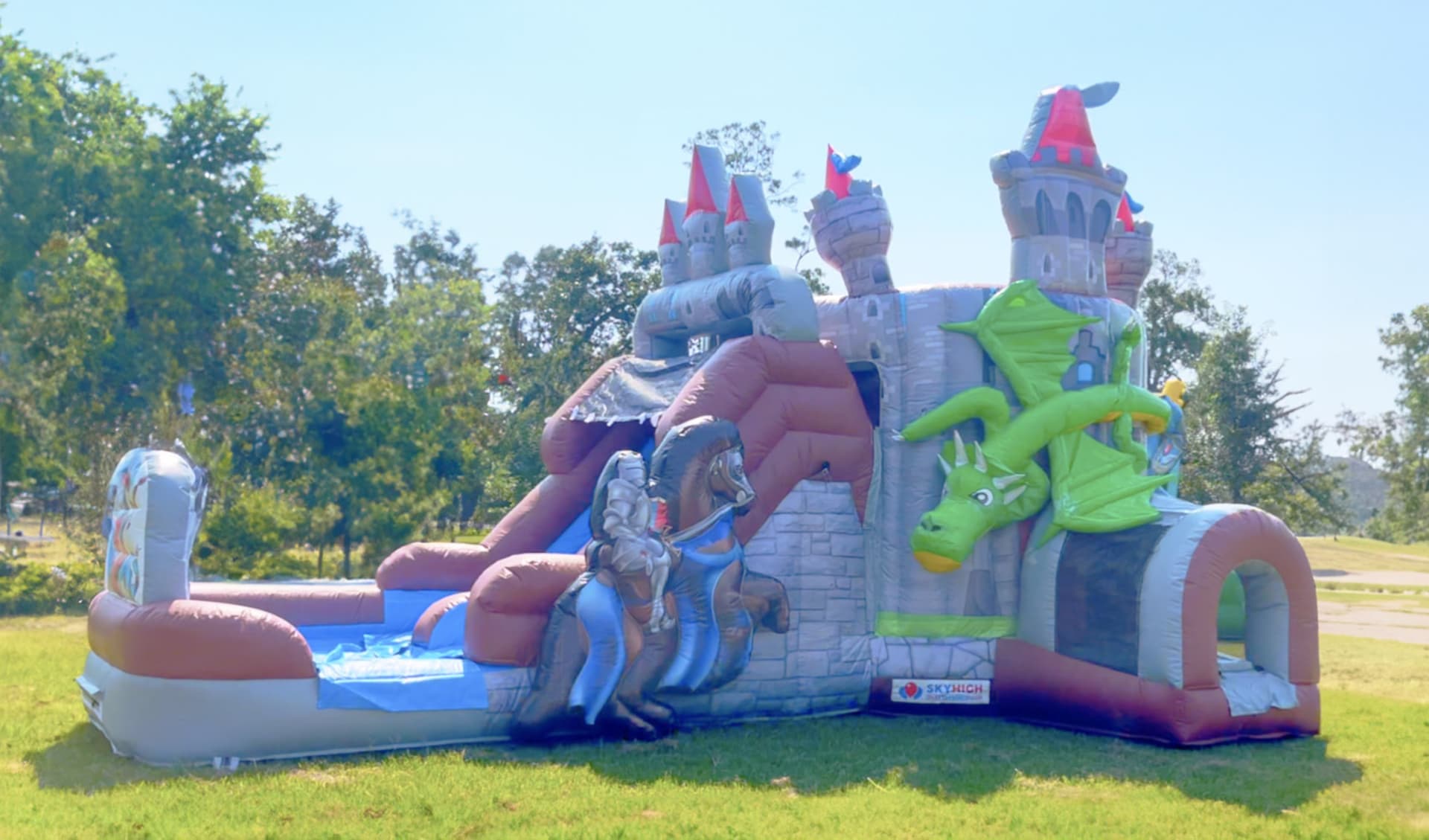 Knights Dragons Inflatable