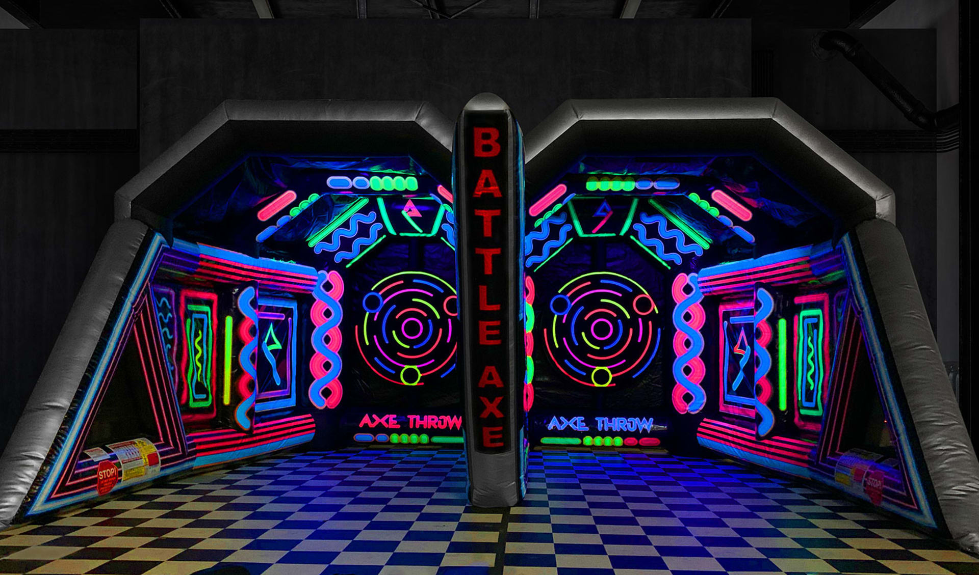 Rent Battle Axe Game Inflatable Black Light