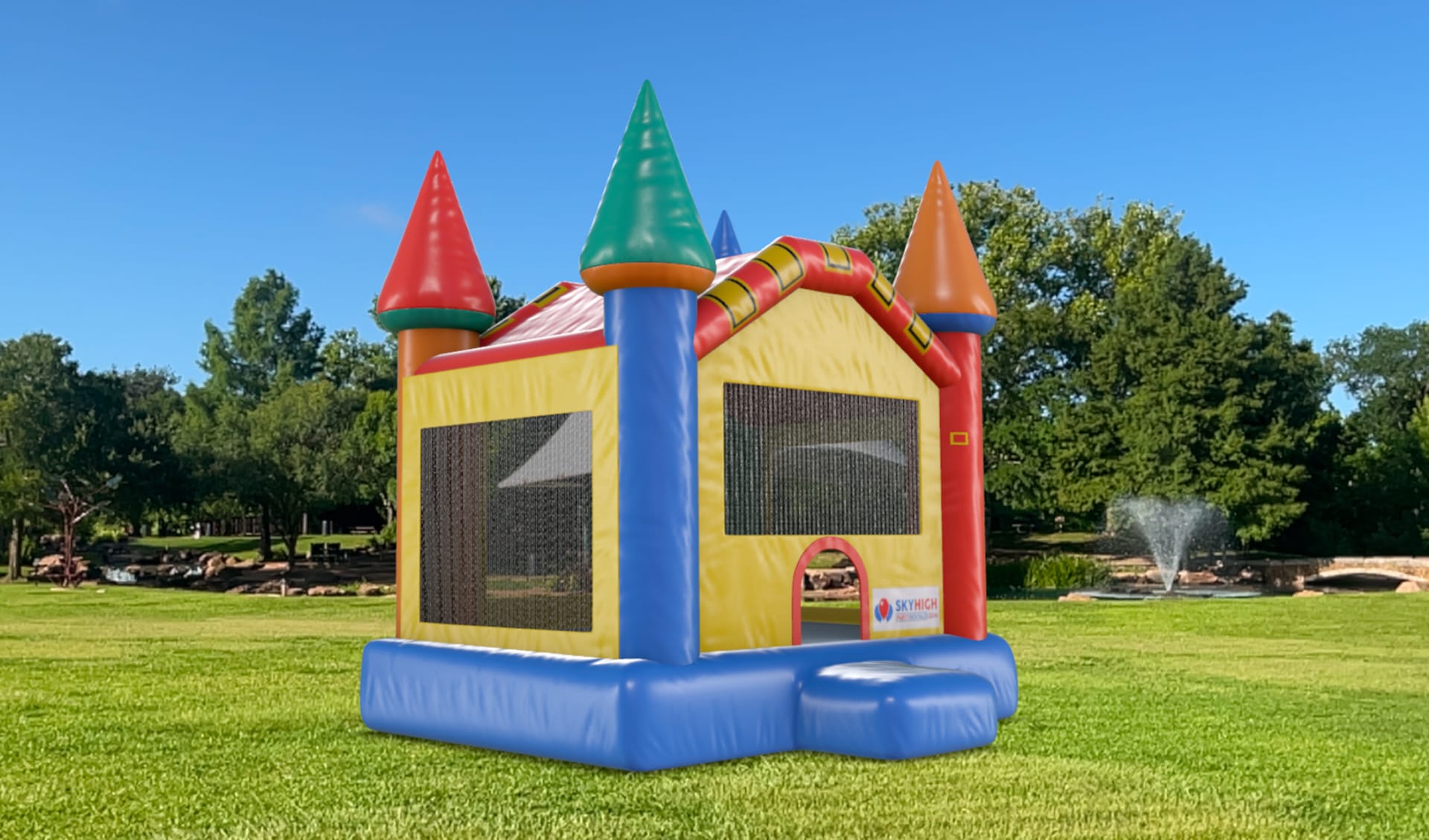 Multi Color Combo Inflatable Bouncer