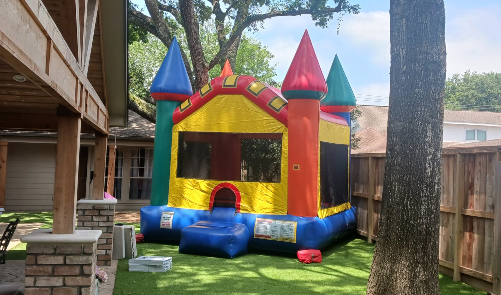 Multi Color Castle Bounce House