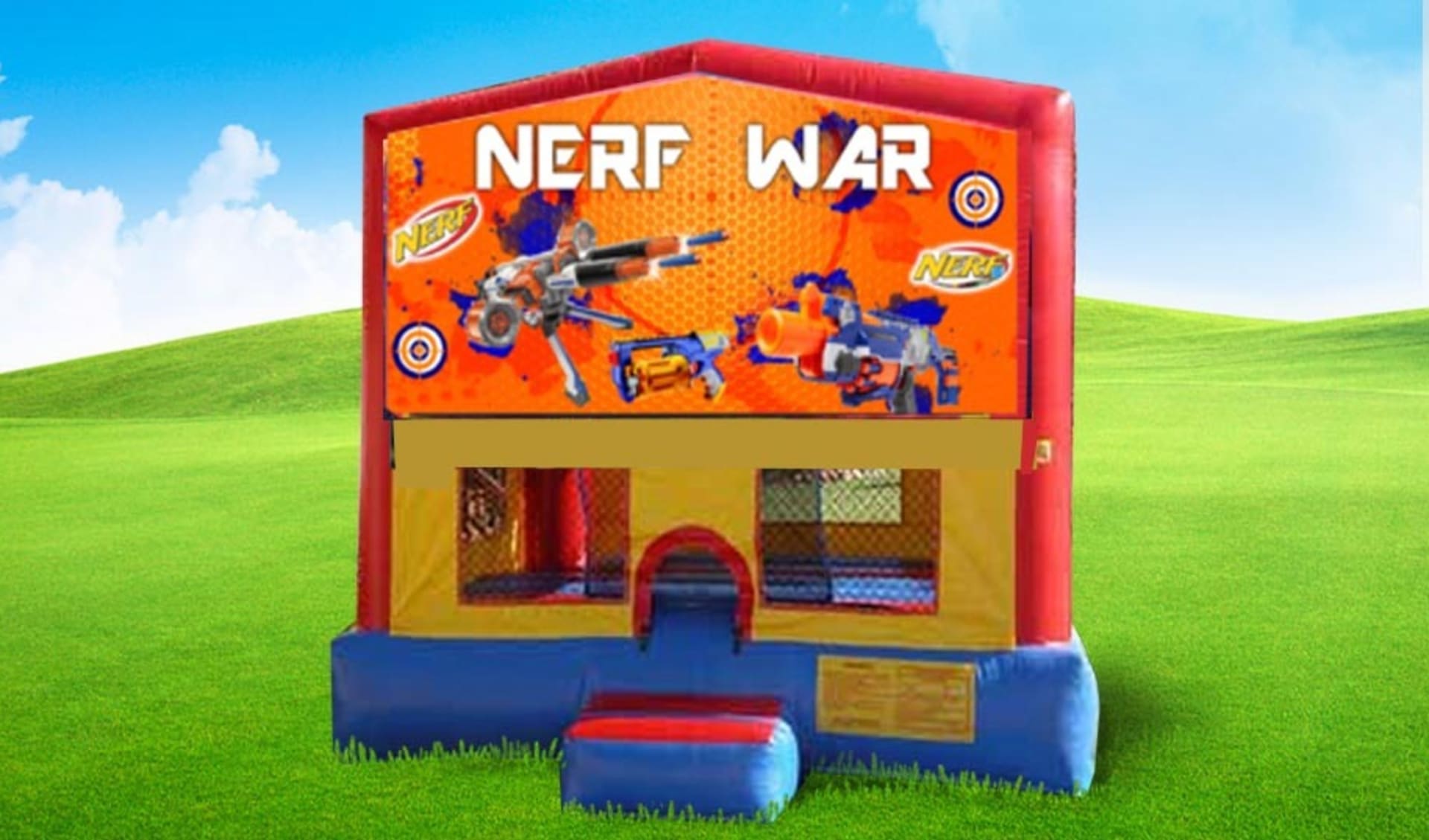 Nerf War Castle Moonwalk Rental