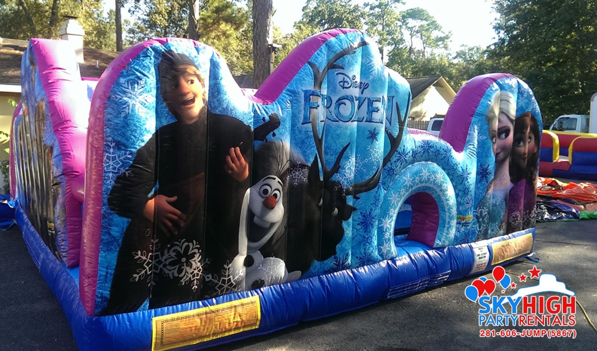 Front Side View Frozen Toddler Obstacle