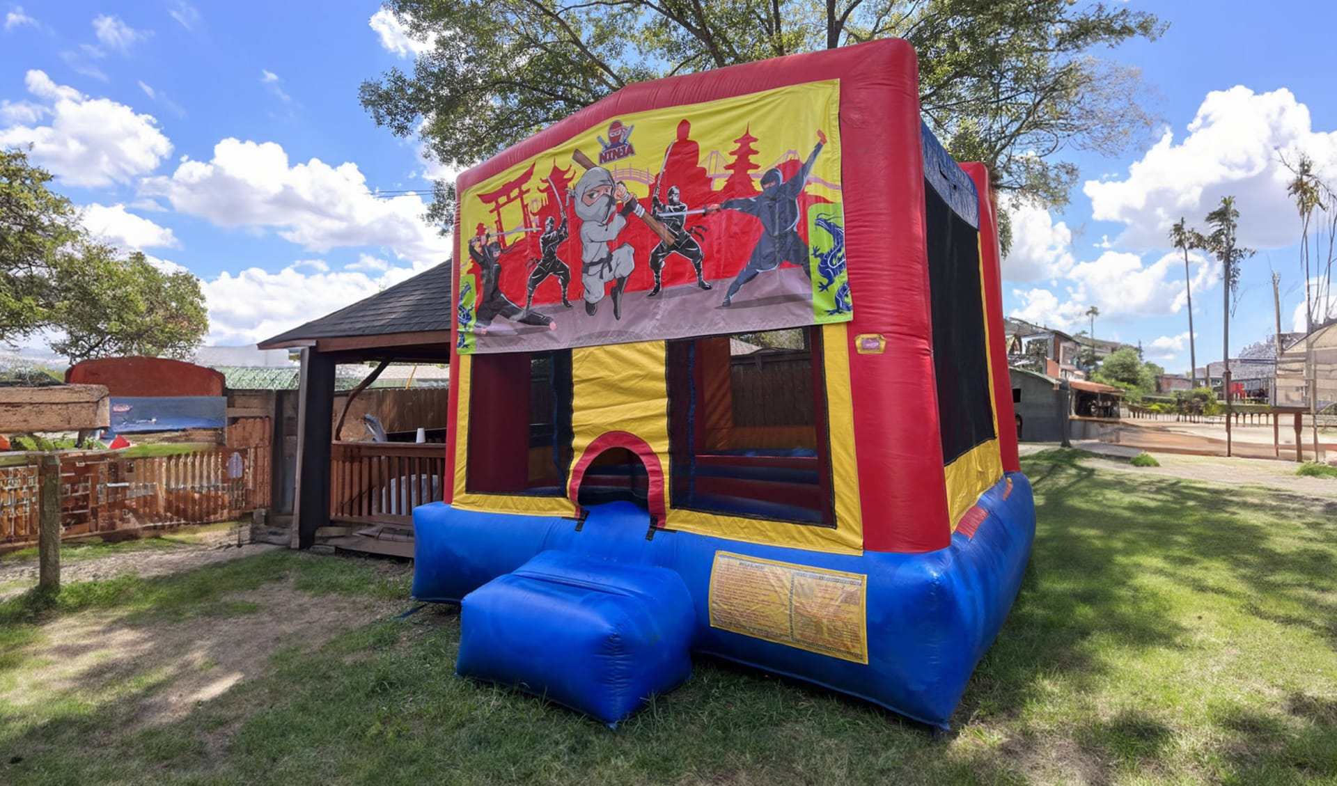 15ft Long 15ft Wide Ninja Karate Bounce House