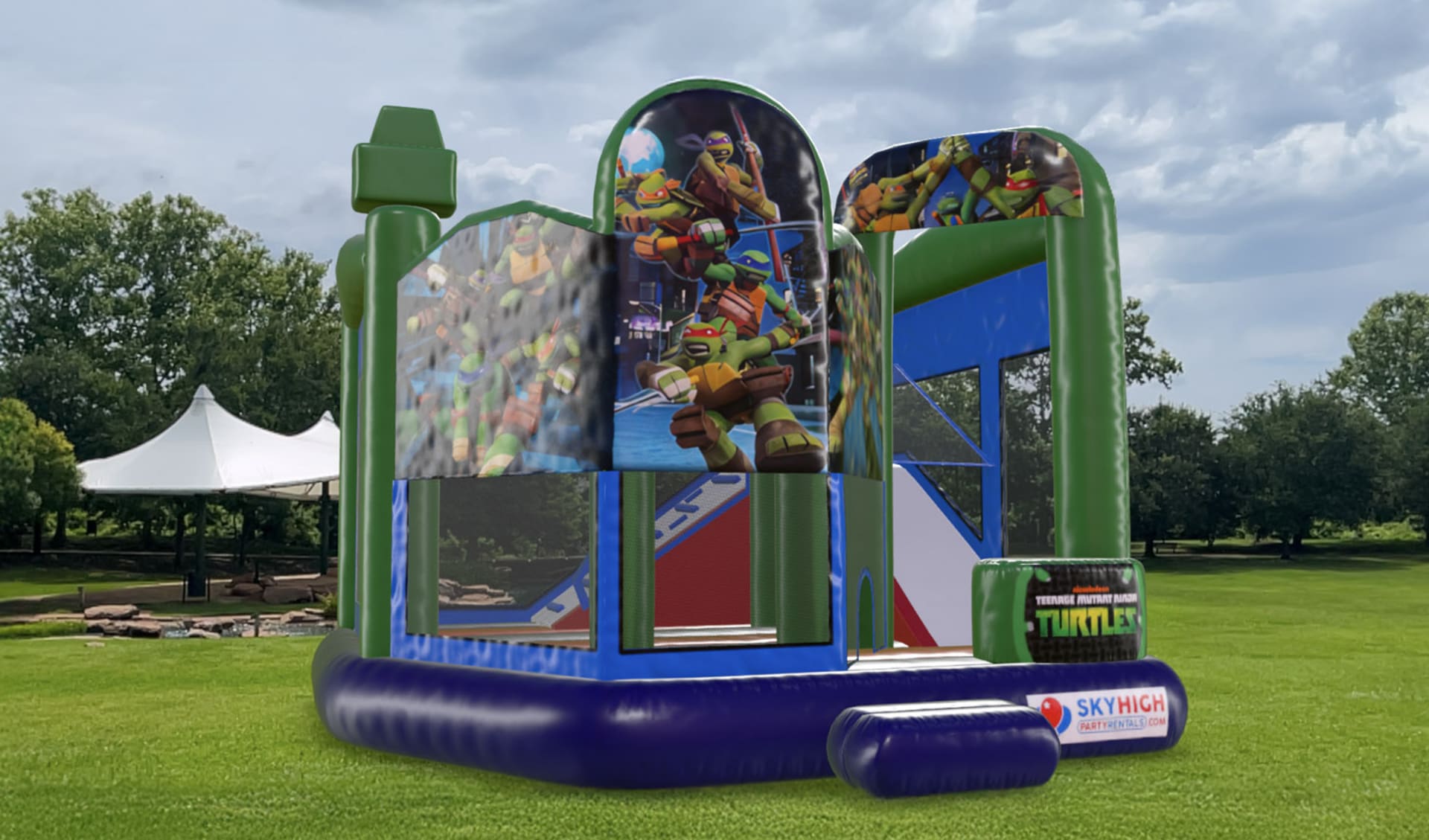 Ninja Turtles 5in1 Bounce House Rental Houston | Sky High Party