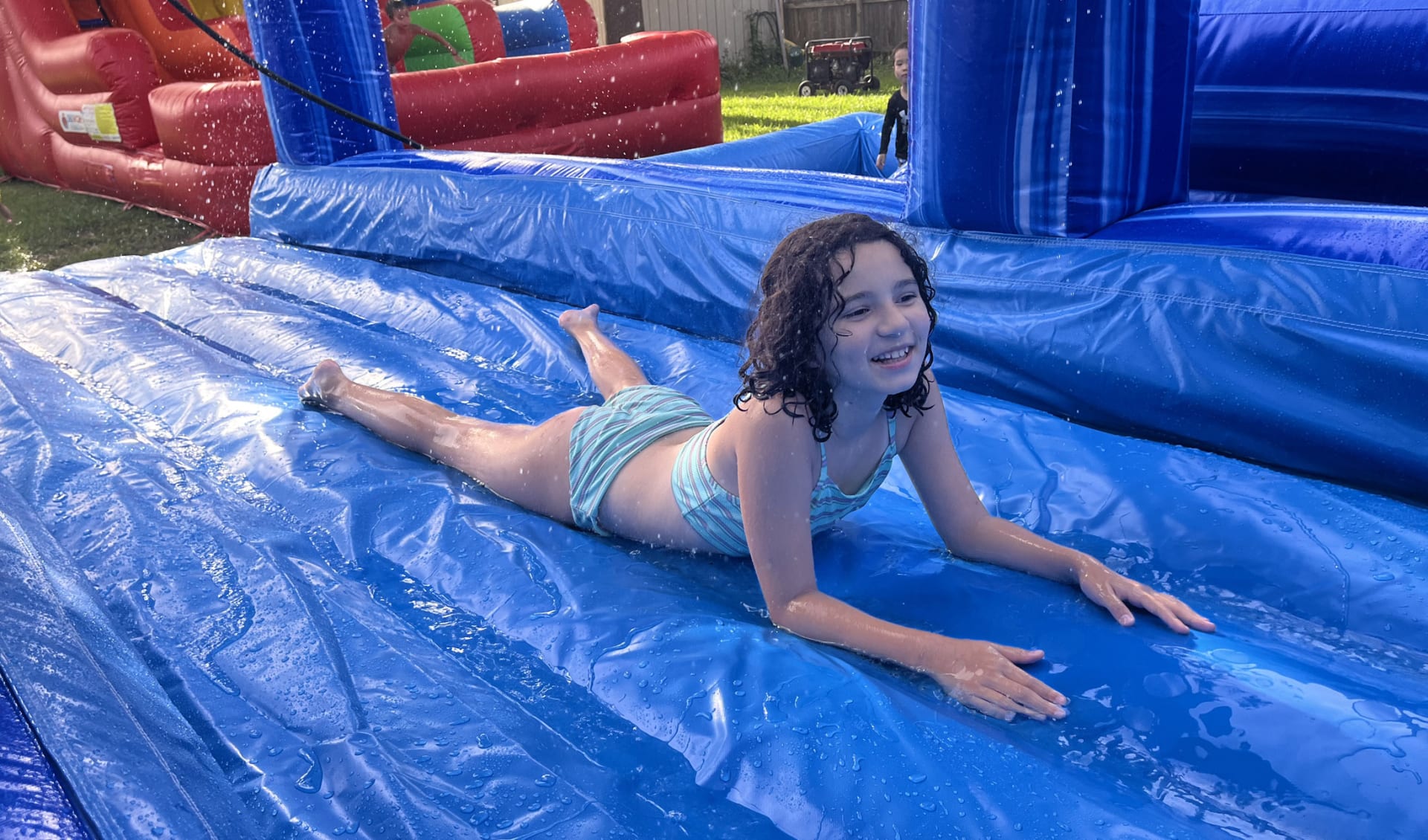USA Triple Ocean Helix Inflatable Slide | Sky High Party Rentals