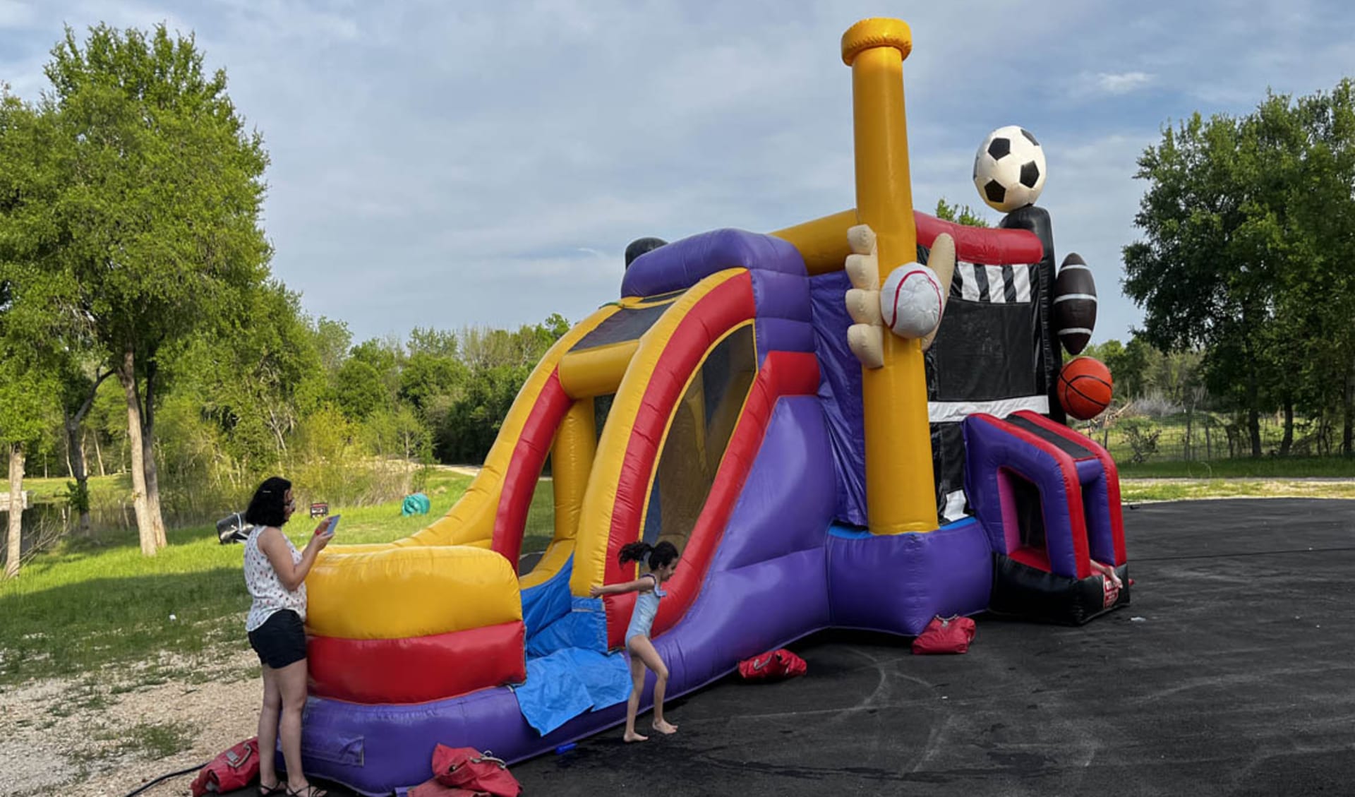 Sports Bounce House Obstacle