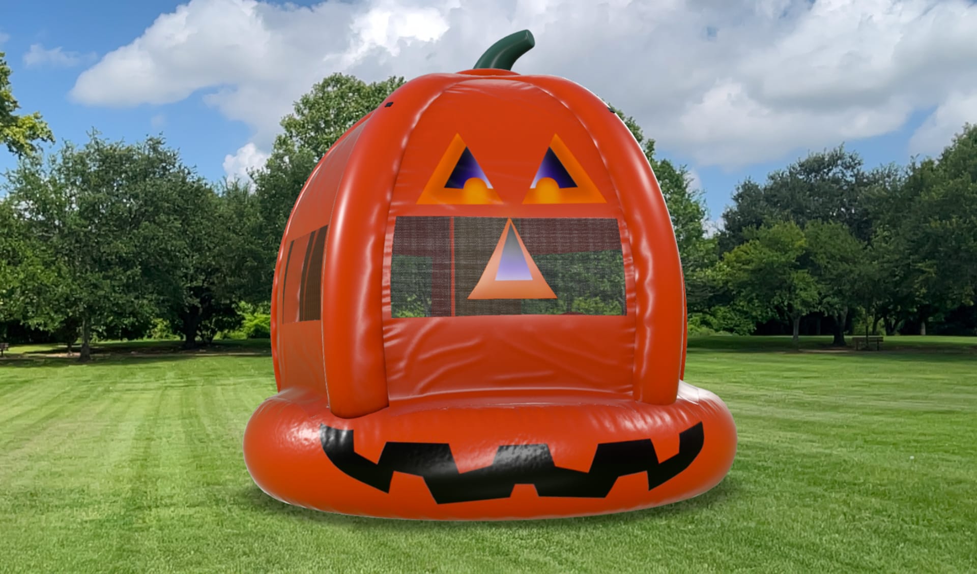 Pumpkin Jump House for Halloween