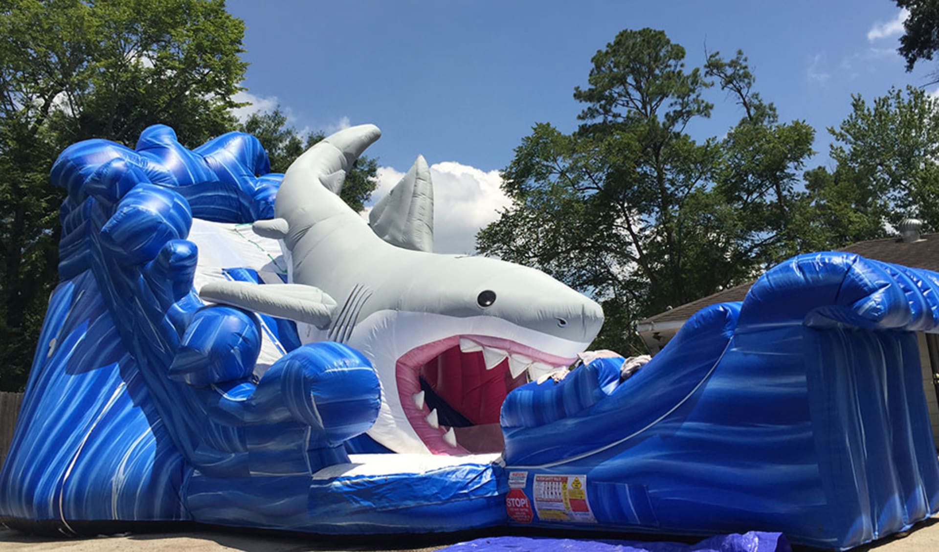 Shark Gone Fishing Water Slide