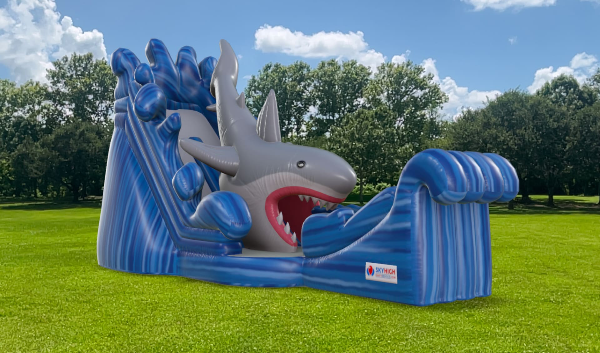 Shark Giant Water Slide for Rent