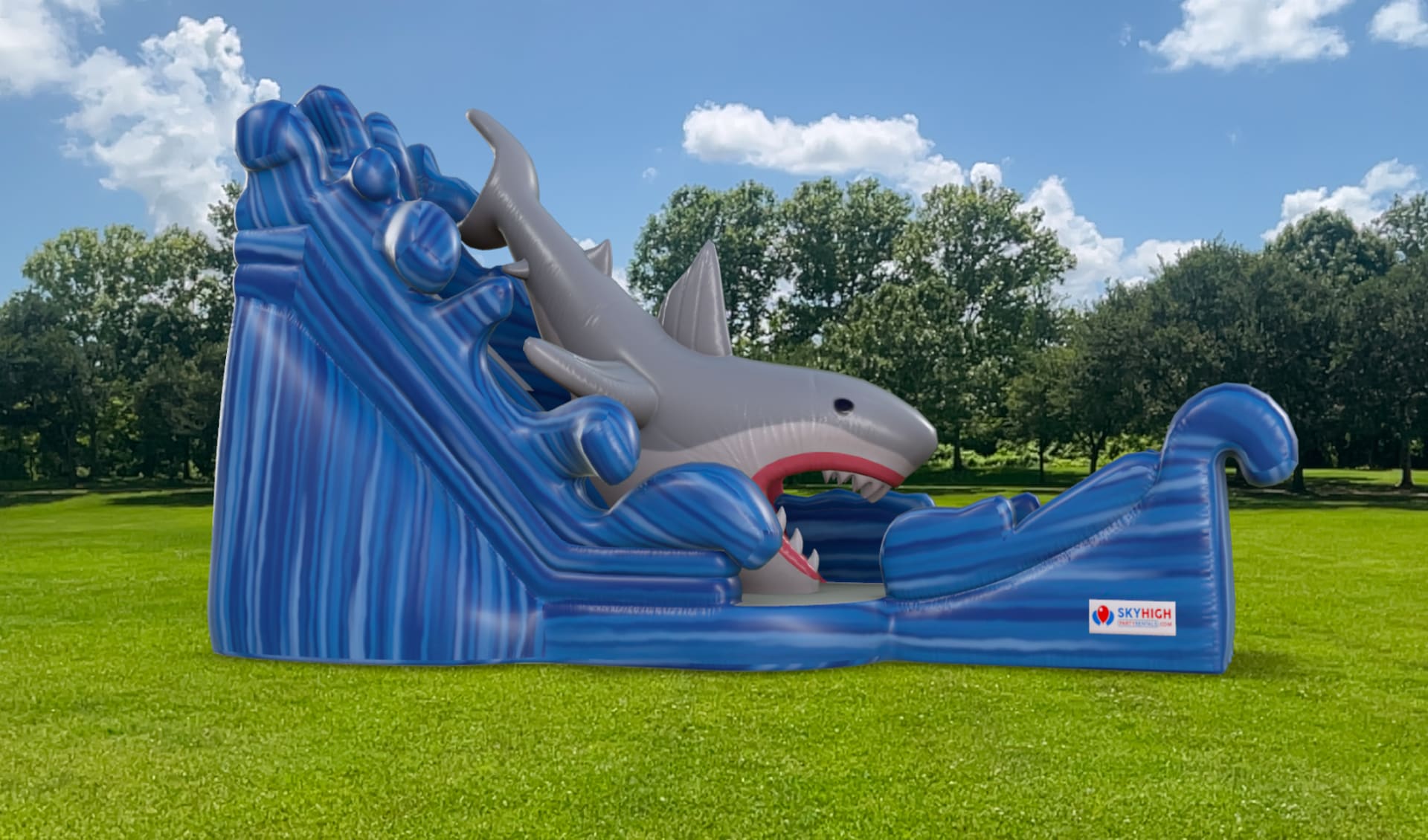 Shark Giant Water Slide for Rent