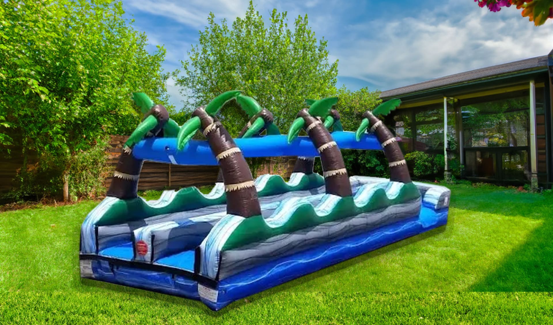 USA Tropical Inflatable Slide | Sky High Party Rentals