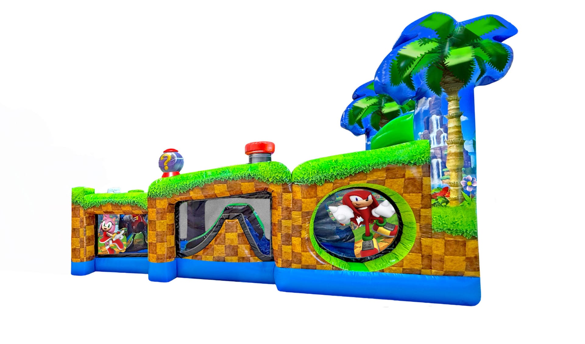 25ft Sonic Hedgehog Bounce House Obstacle Rental near me