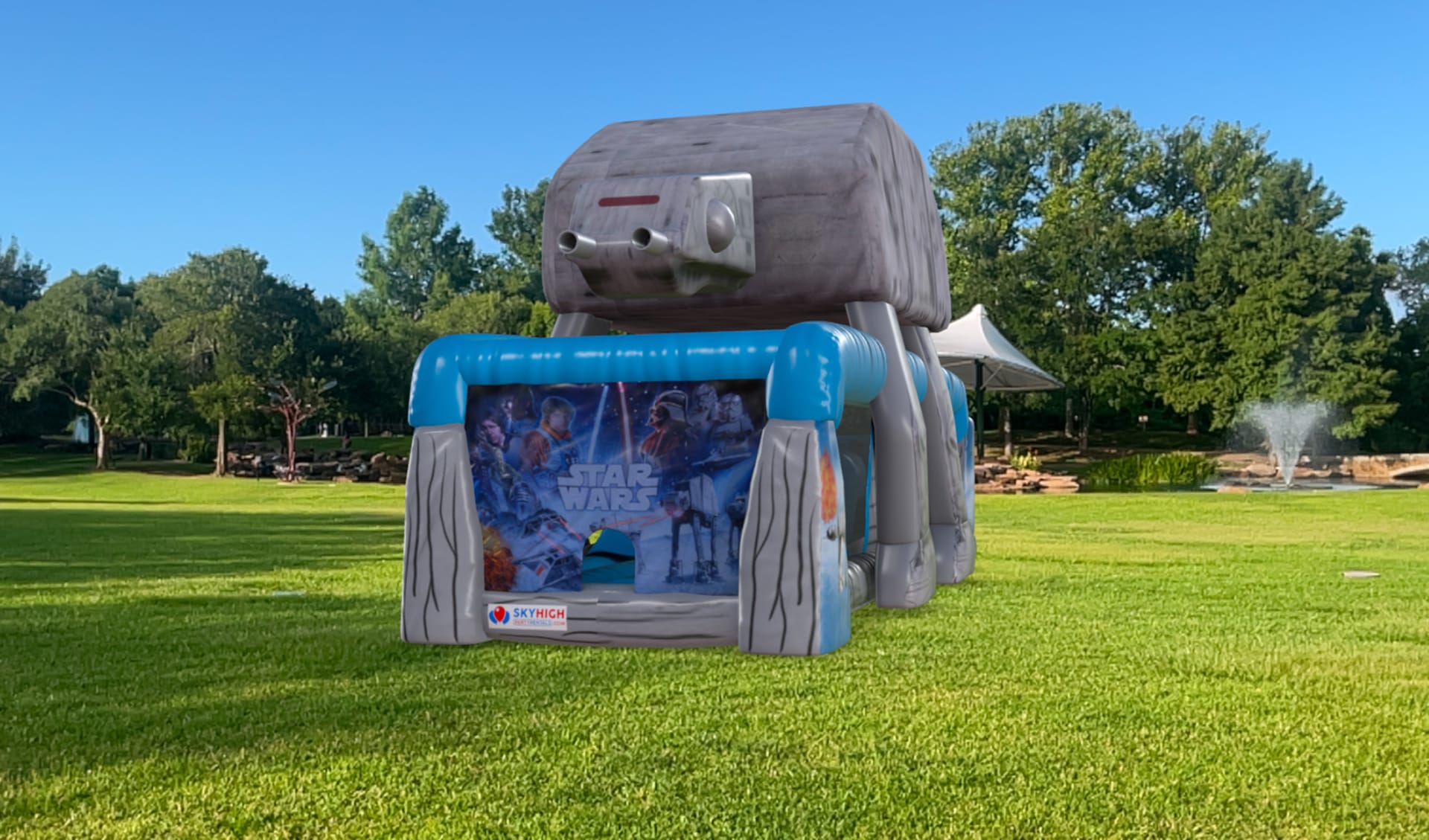 Star Wars Obstacle Course Rental Front