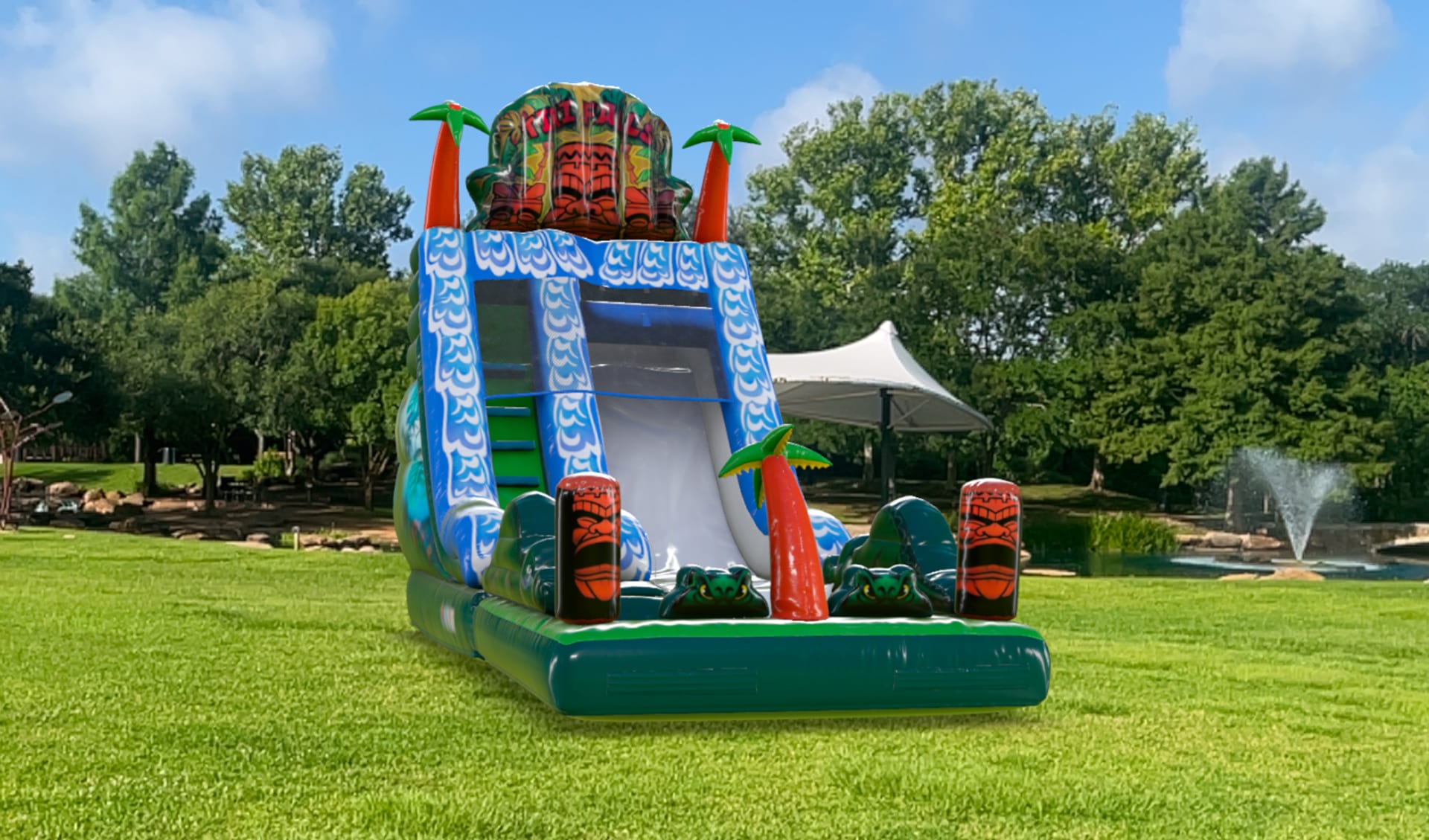 Tiki Falls Water Slide 3d Render Picture 2
