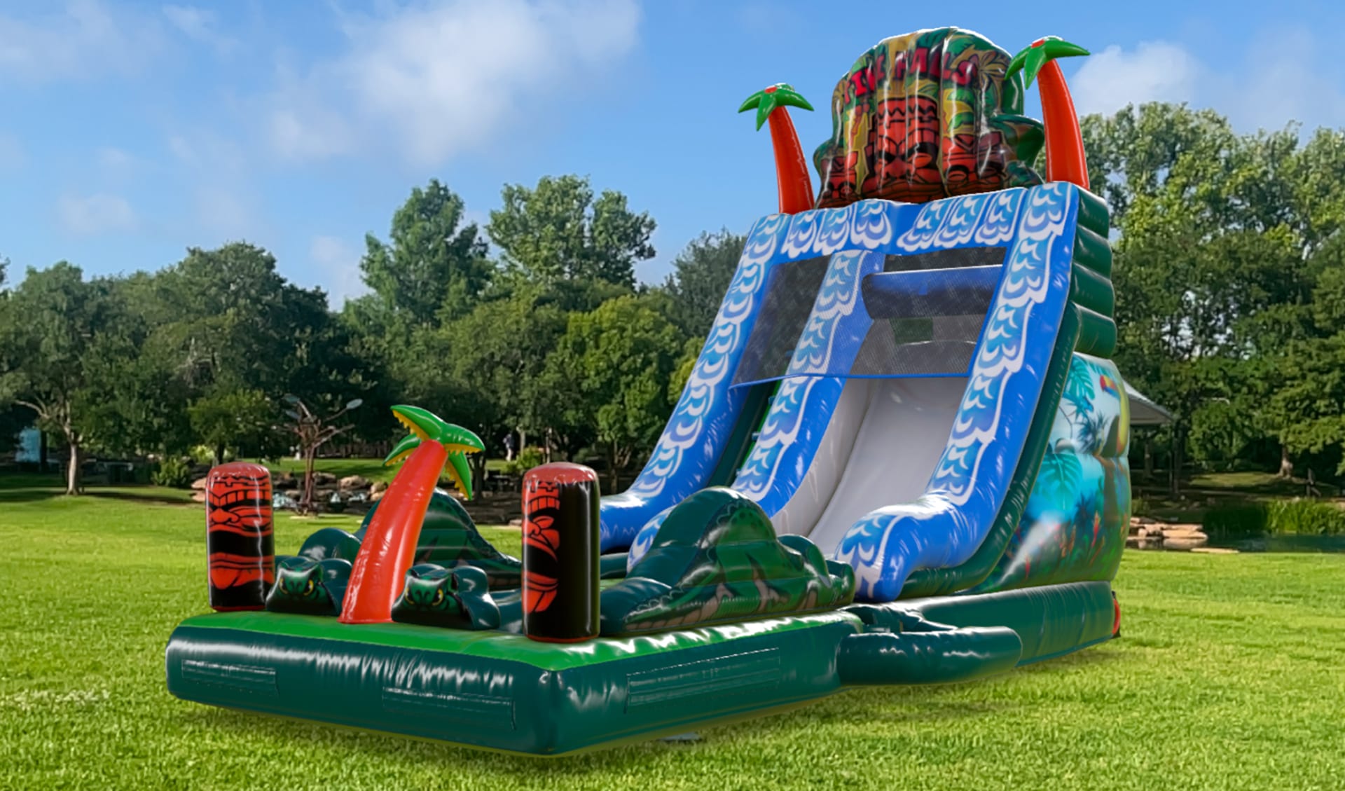 Tiki Falls Water Slide 3d Render Picture 1