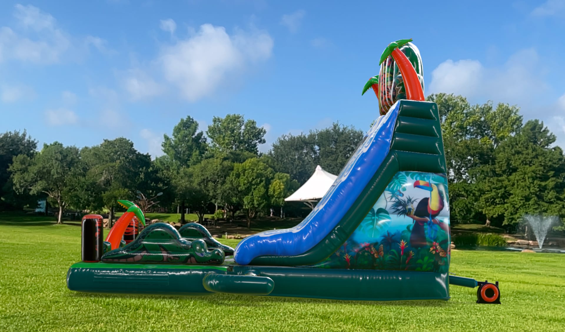 Tiki Falls Water Slide 3d Render Picture 4