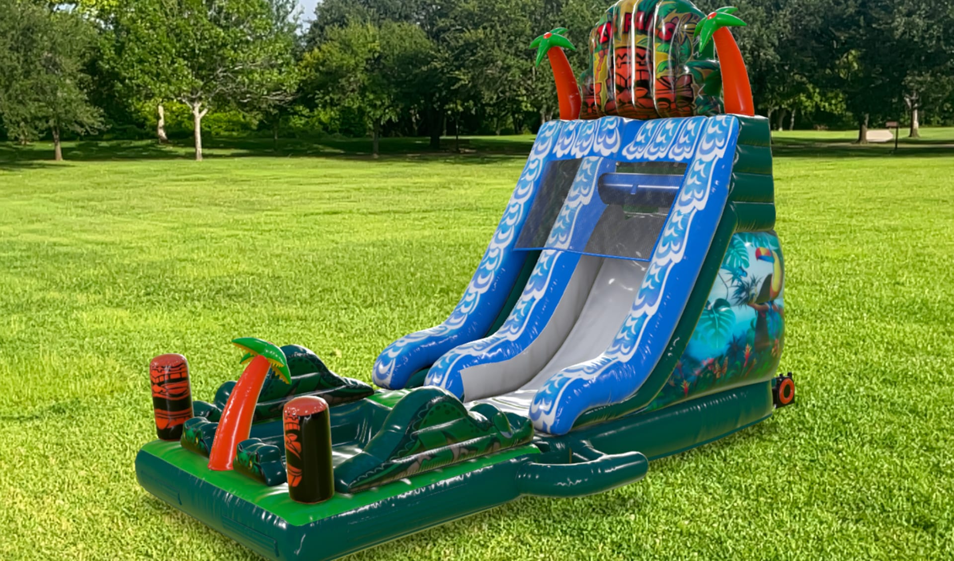 Tiki Falls Water Slide 3d Render Picture 7