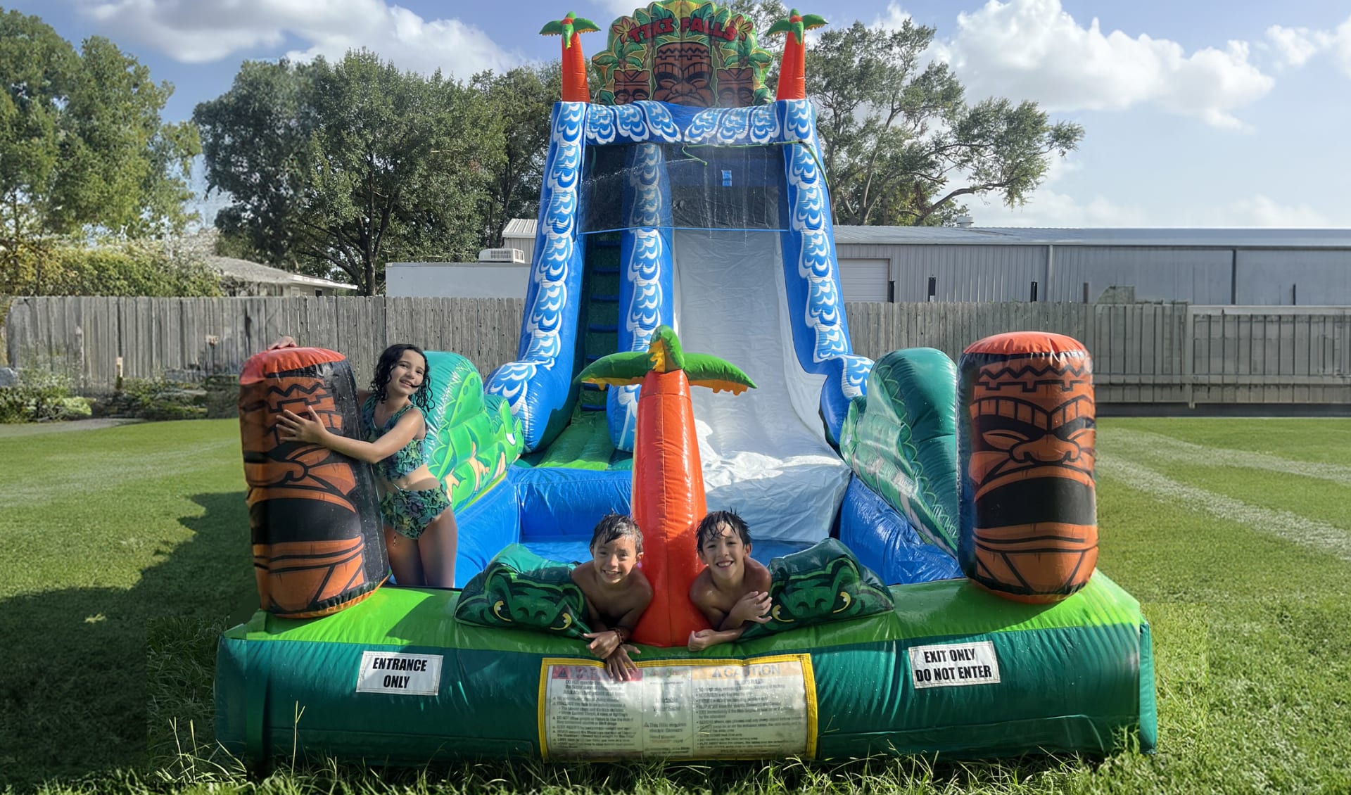 Rent a Hawaiian Themed Tiki Falls Water Slide