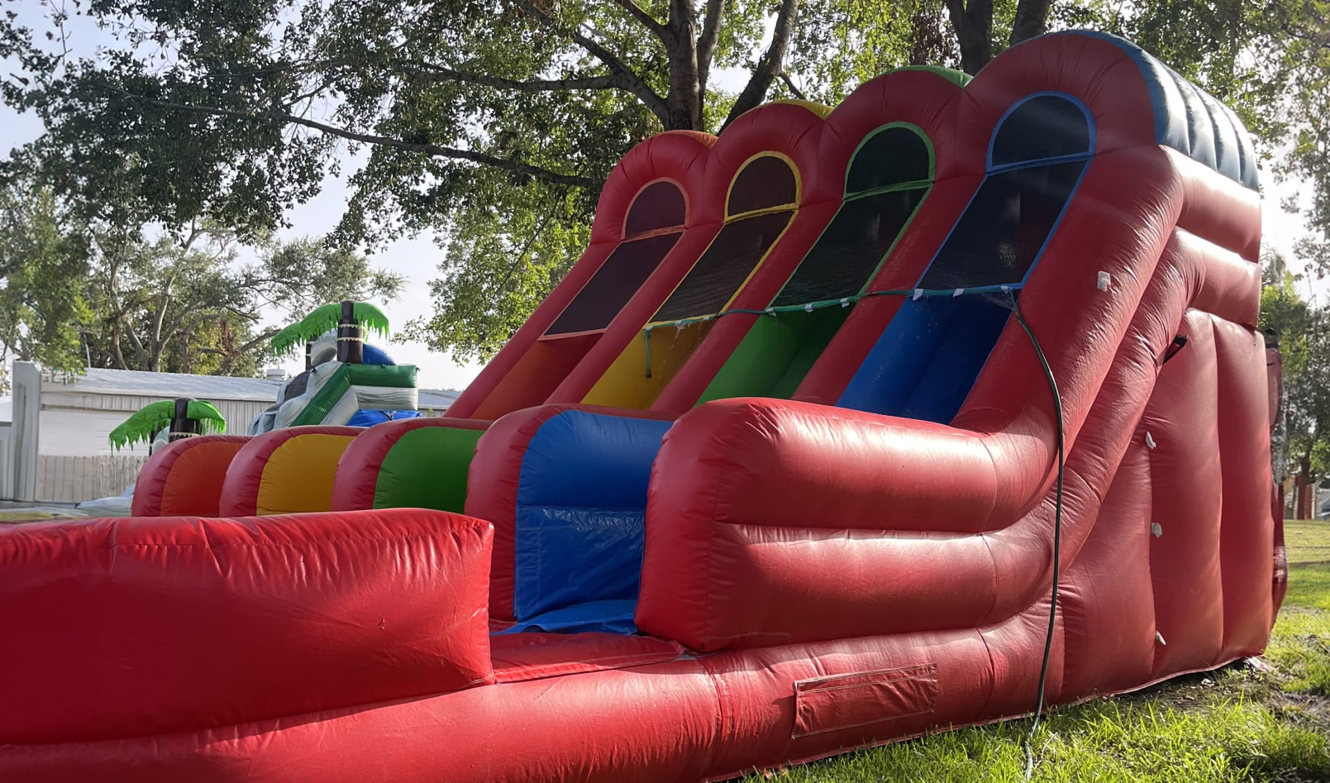 Rent the 3 Lane Rainbow Slide in Austin and San Antonio, TX