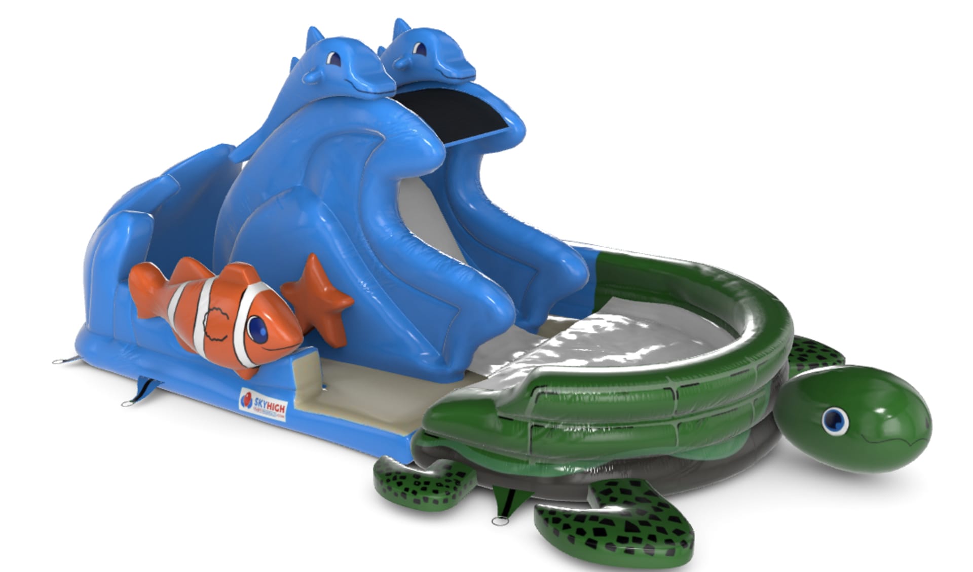Houston, TX Turtle Beach Inflatable Water Slide | Sky High Party