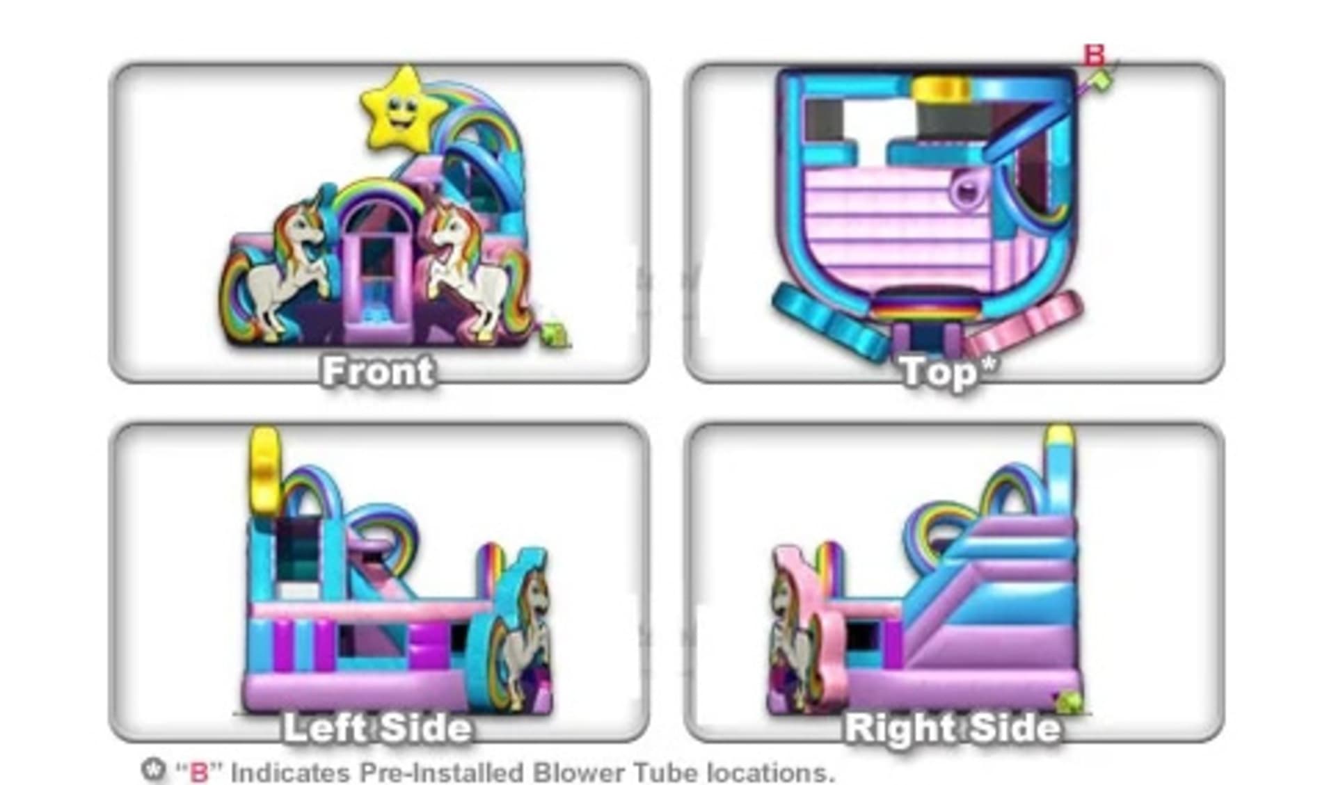 Unicorn Bounce House Schematics