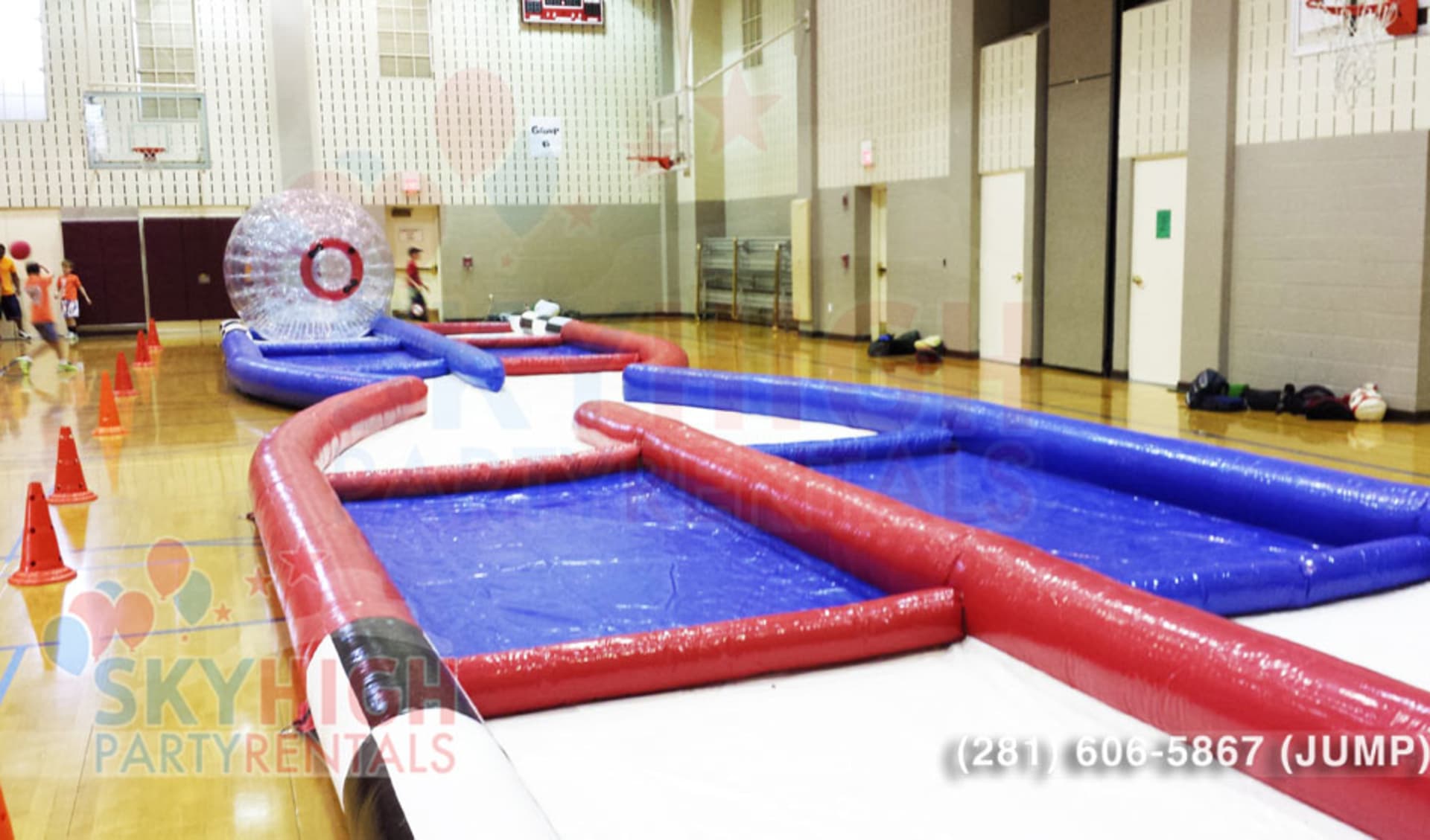 Zorb Game Hamster Ball Course
