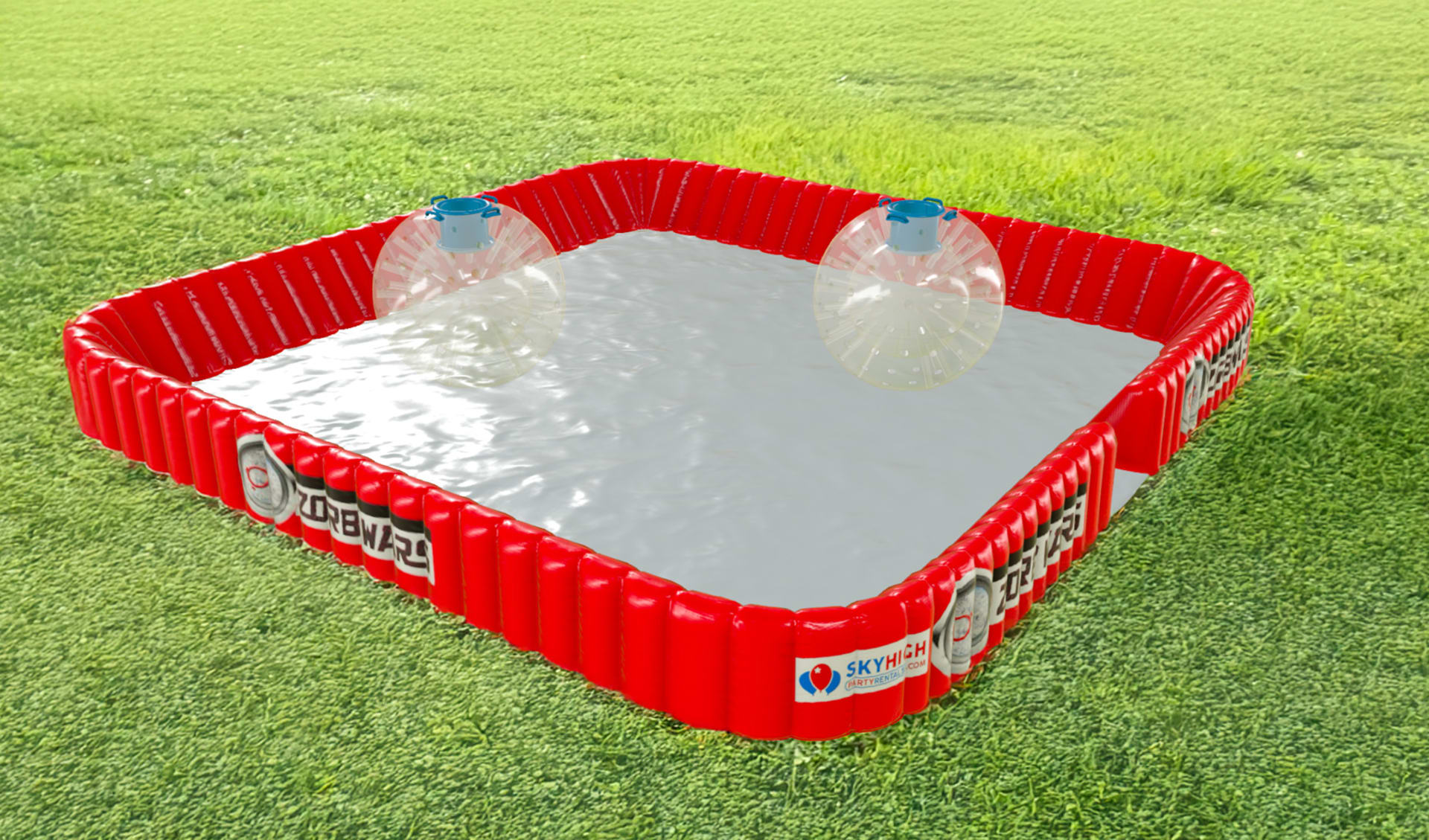Texas Party Rentals Human Hamster Zorbs War Game