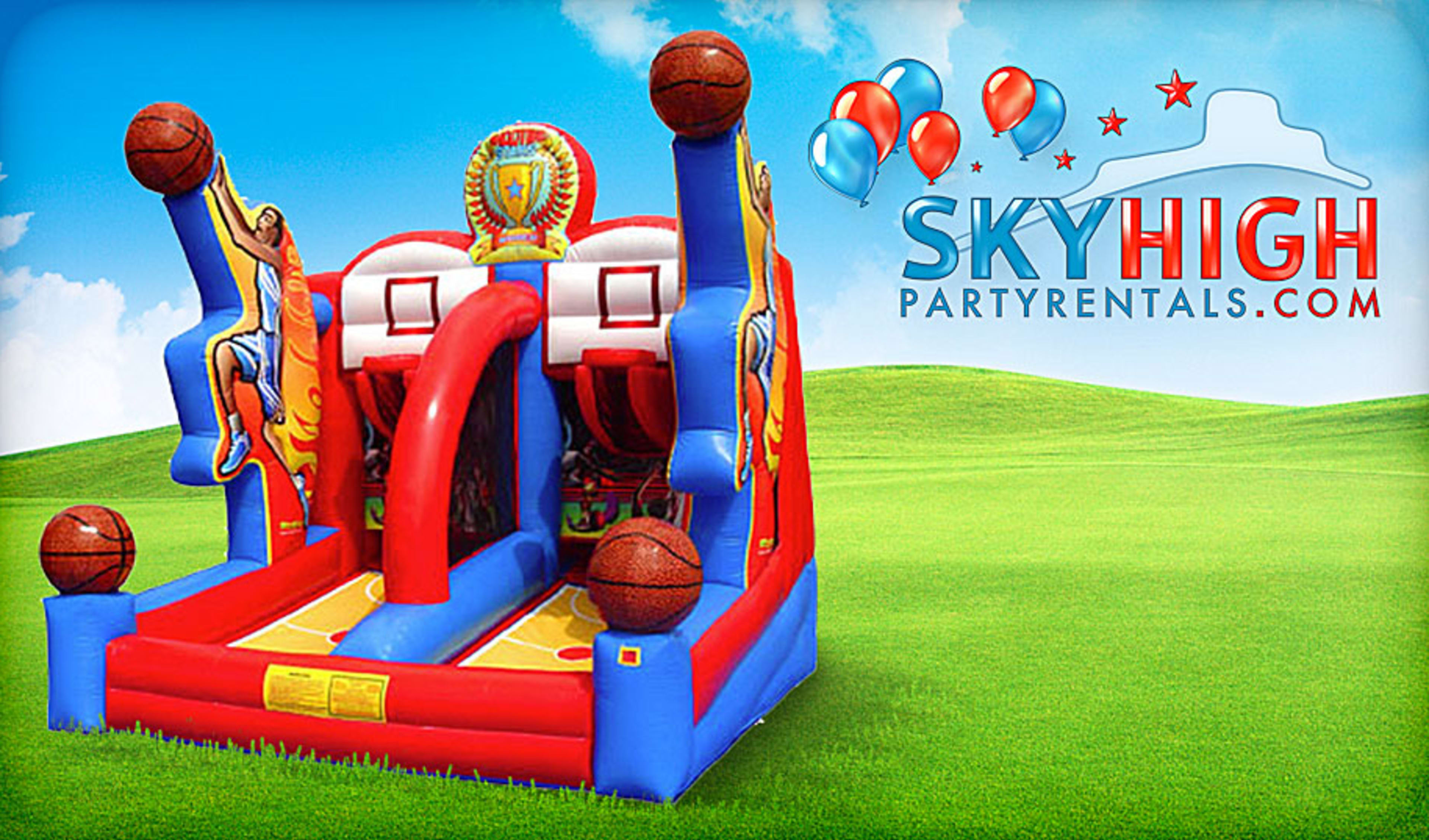 basketball inflatable game rental