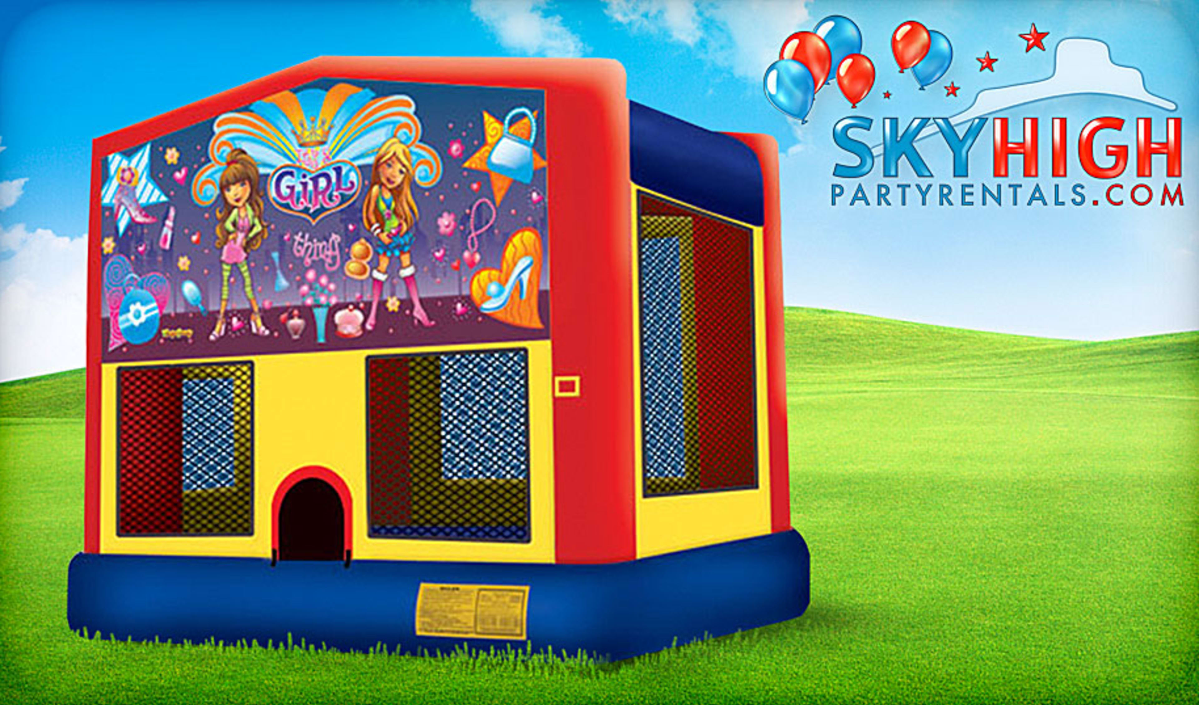 girl themed moonwalk