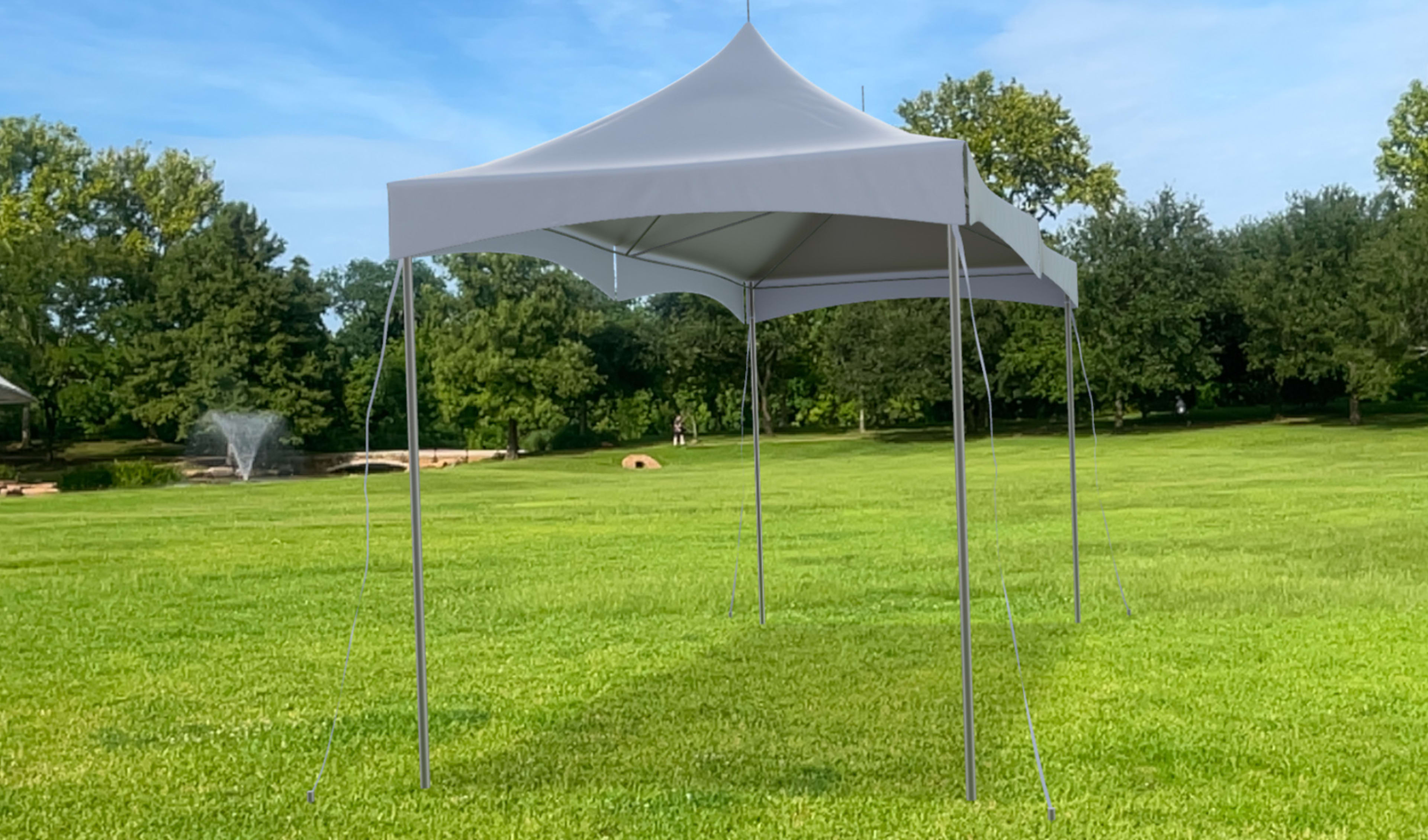 10 x 20 high peak tent rentals sample setup