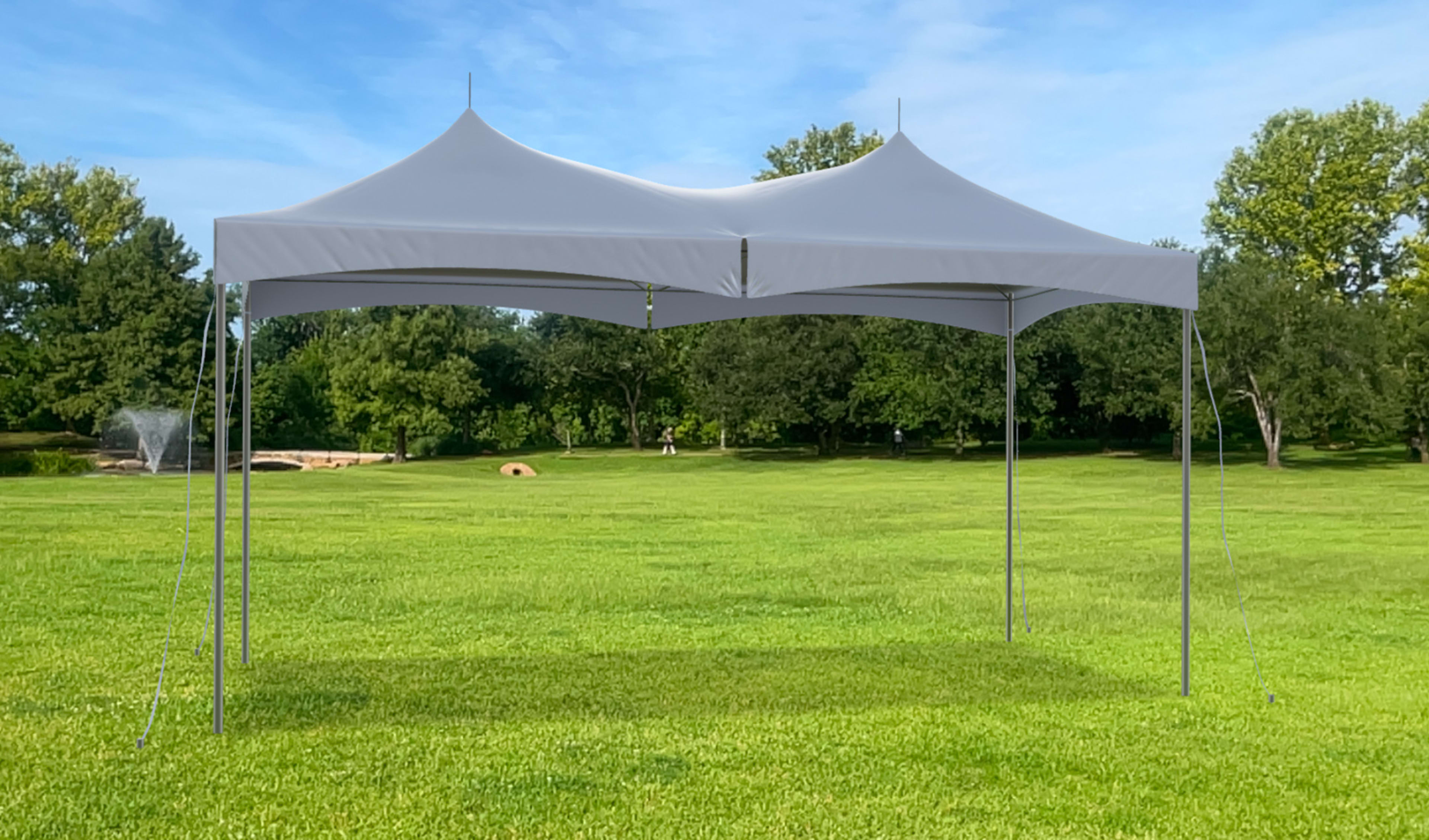 10 x 20 high peak tent rentals sample setup